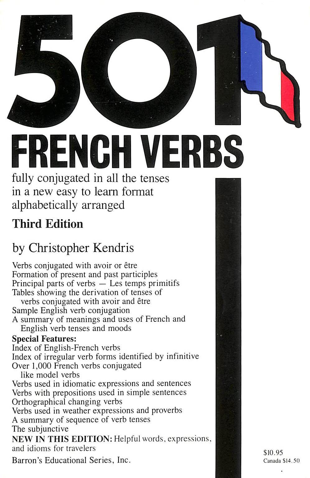 501 French Verbs – paperback Christopher Kendris