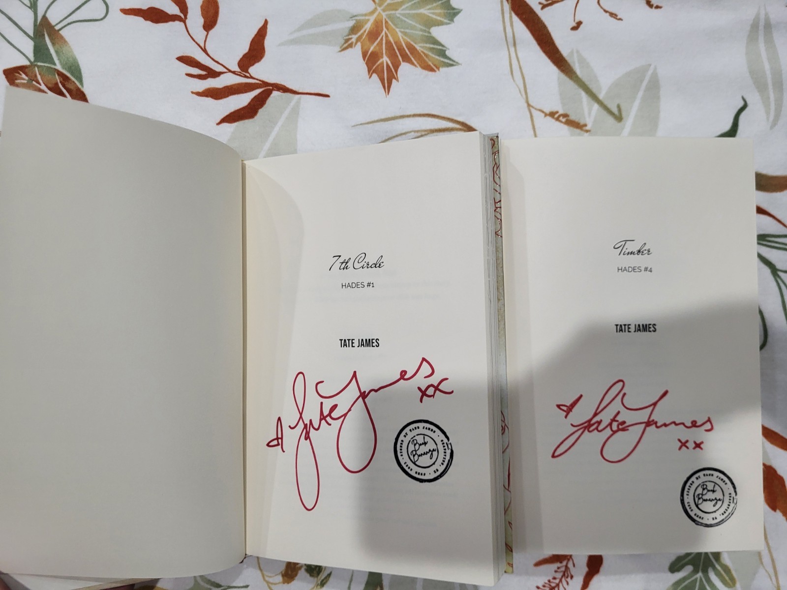 Hades – Hard Cover, Signed, *out of print * by Tate James