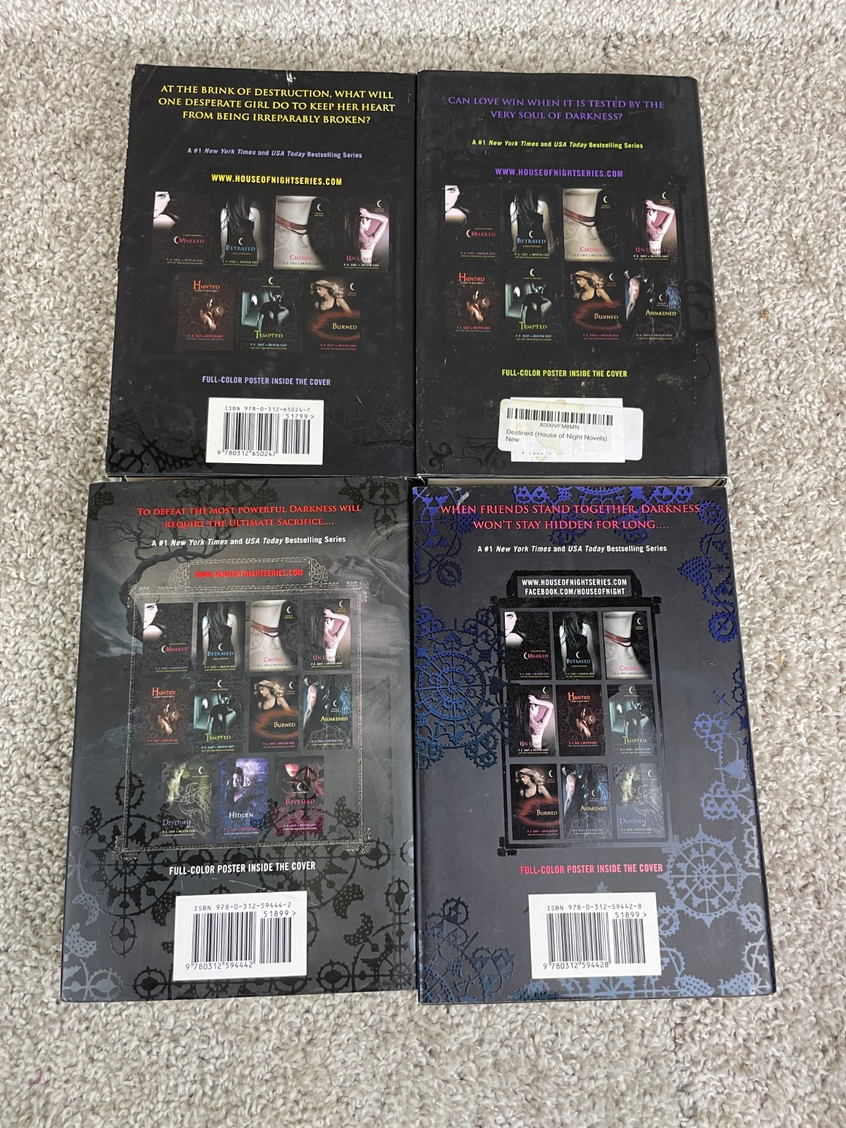 Lot of 12 PC Cast & Kristine Cast House of Night Novel Book Series Paperback