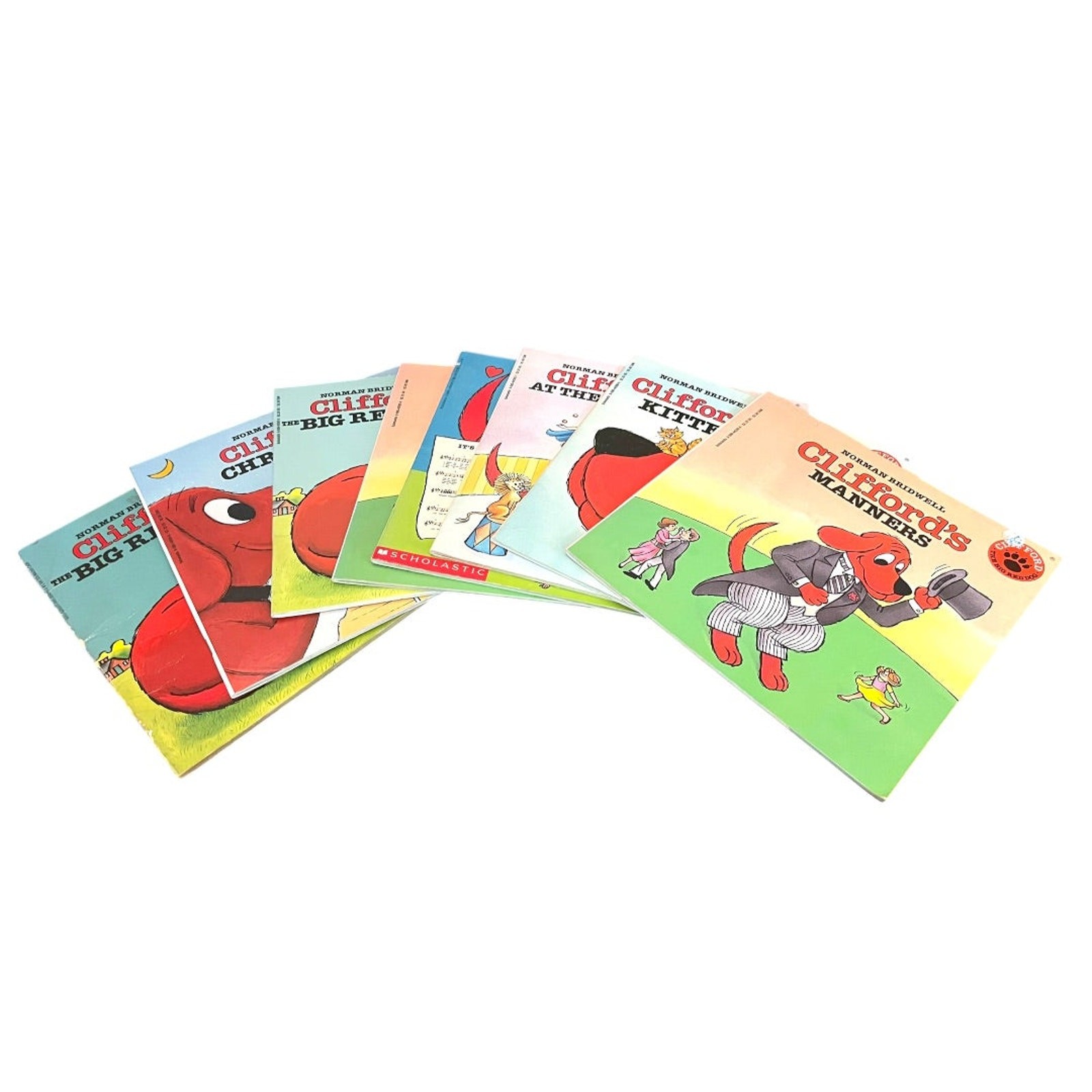 Lot of 8 Clifford Norman Bridwell Paperback Books The Big Red Dog