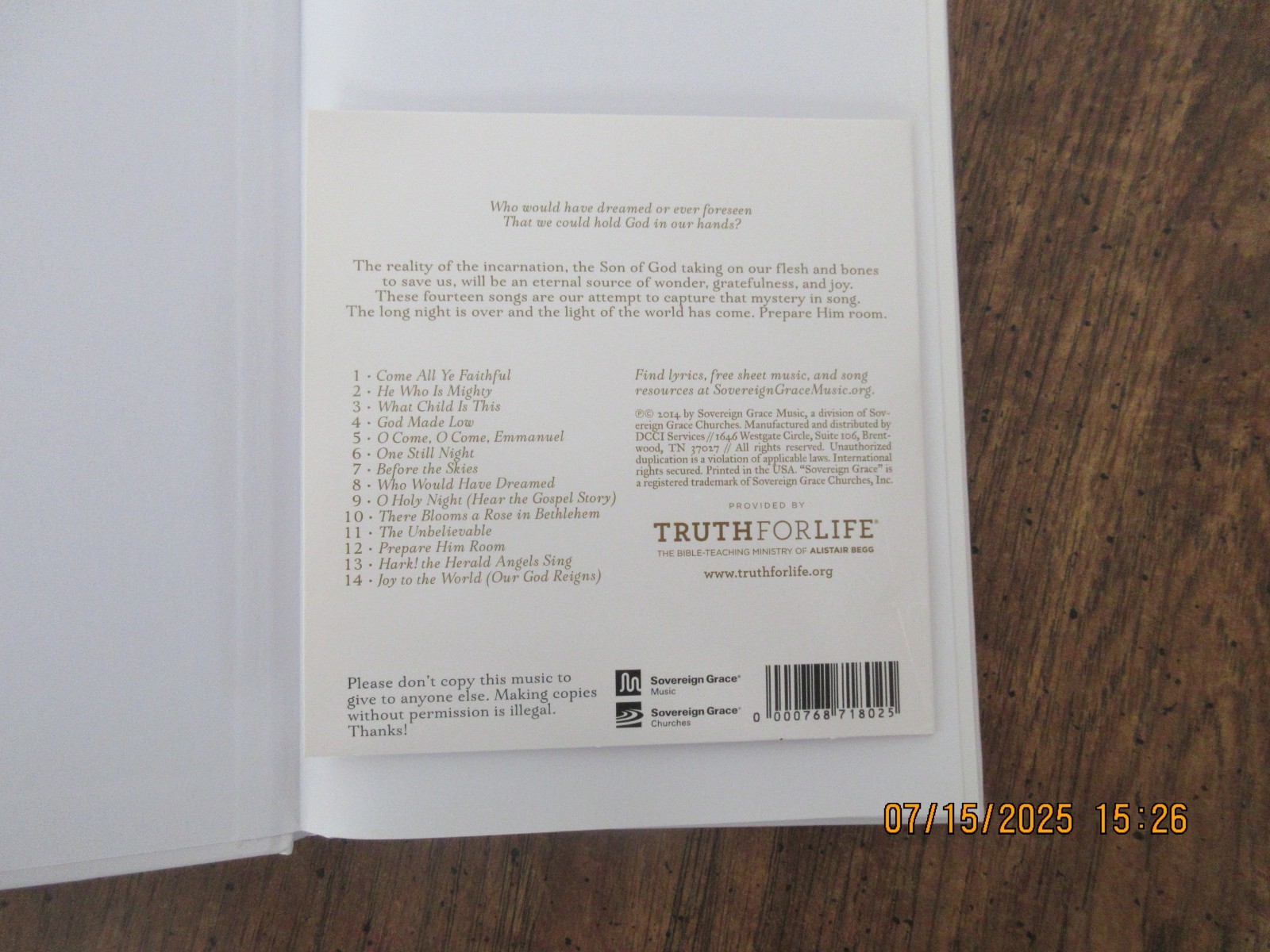 Prepare Him Room–Family Devotional–Marty Machowski — VERY GOOD with CD