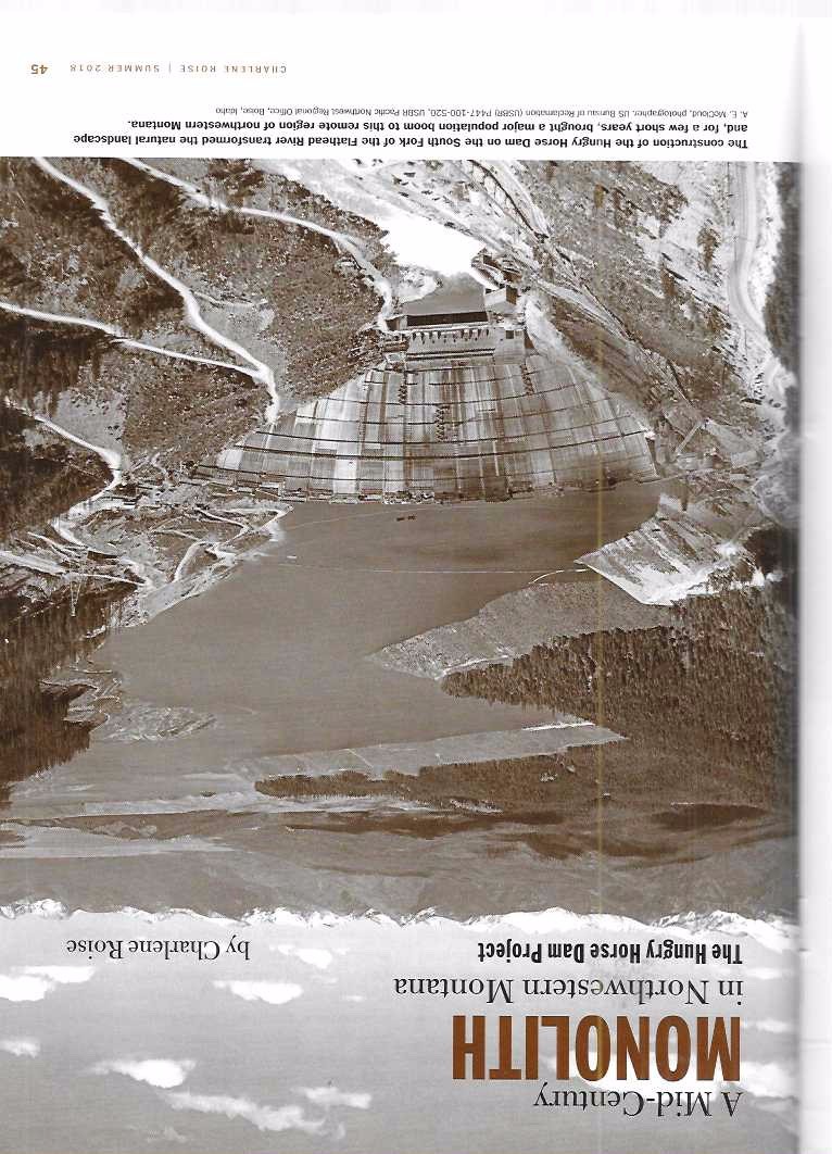 Montana Magazine Western History 2 2018 Railroads Telegraphs Hungry Horse Dam