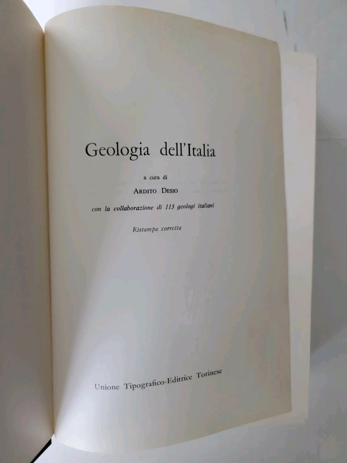 Ardito Desio GEOLOGIA DELL’ITALIA – Utet 1973 Vintage Dust Jacket Hardcover