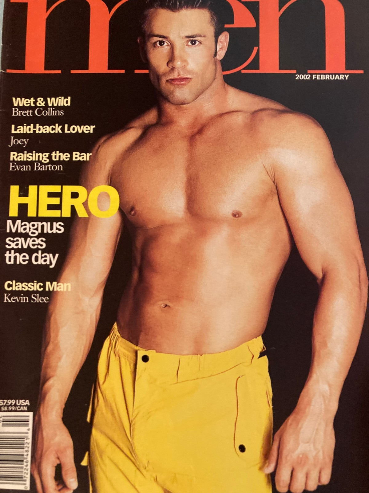 Vintage February 2002 ADVOCATE MEN Magazine, Playgirl-Like, Cover: Magnus
