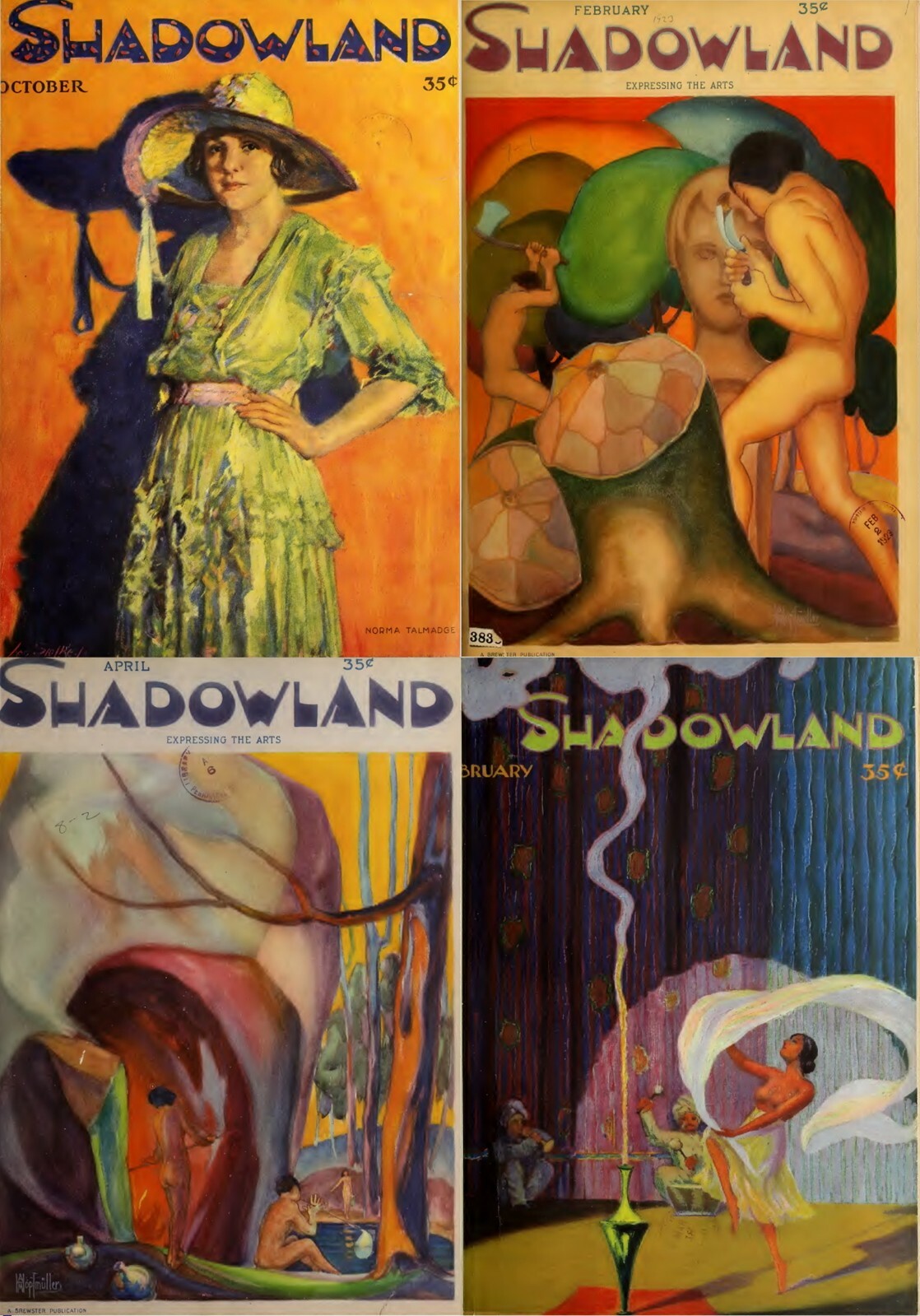 36 Old Issues of Shadowland – Art Dance Film Fashion Magazine (1919-1923) on USB