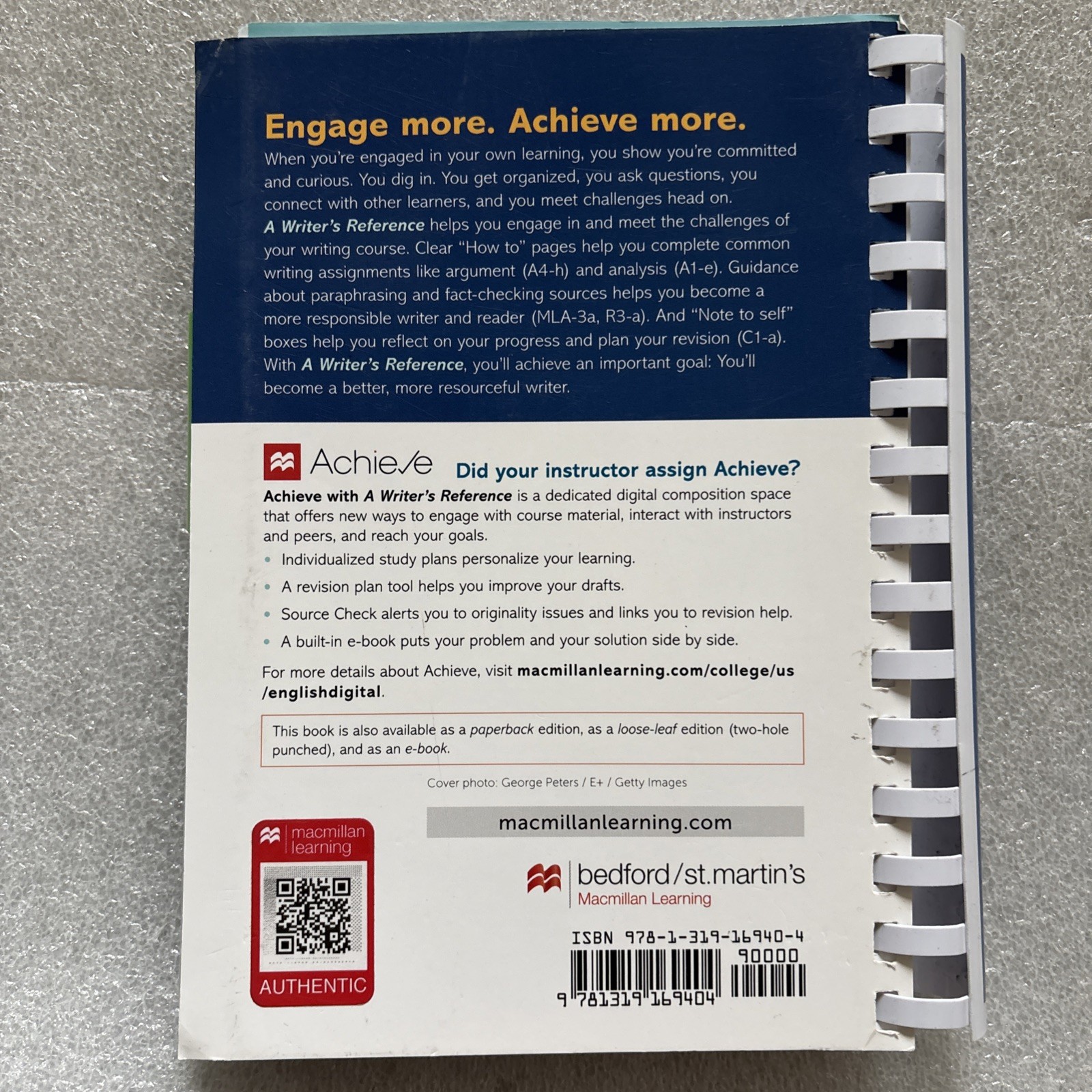 Writer’s Reference 10th Edition – Hacker & Sommers 2020