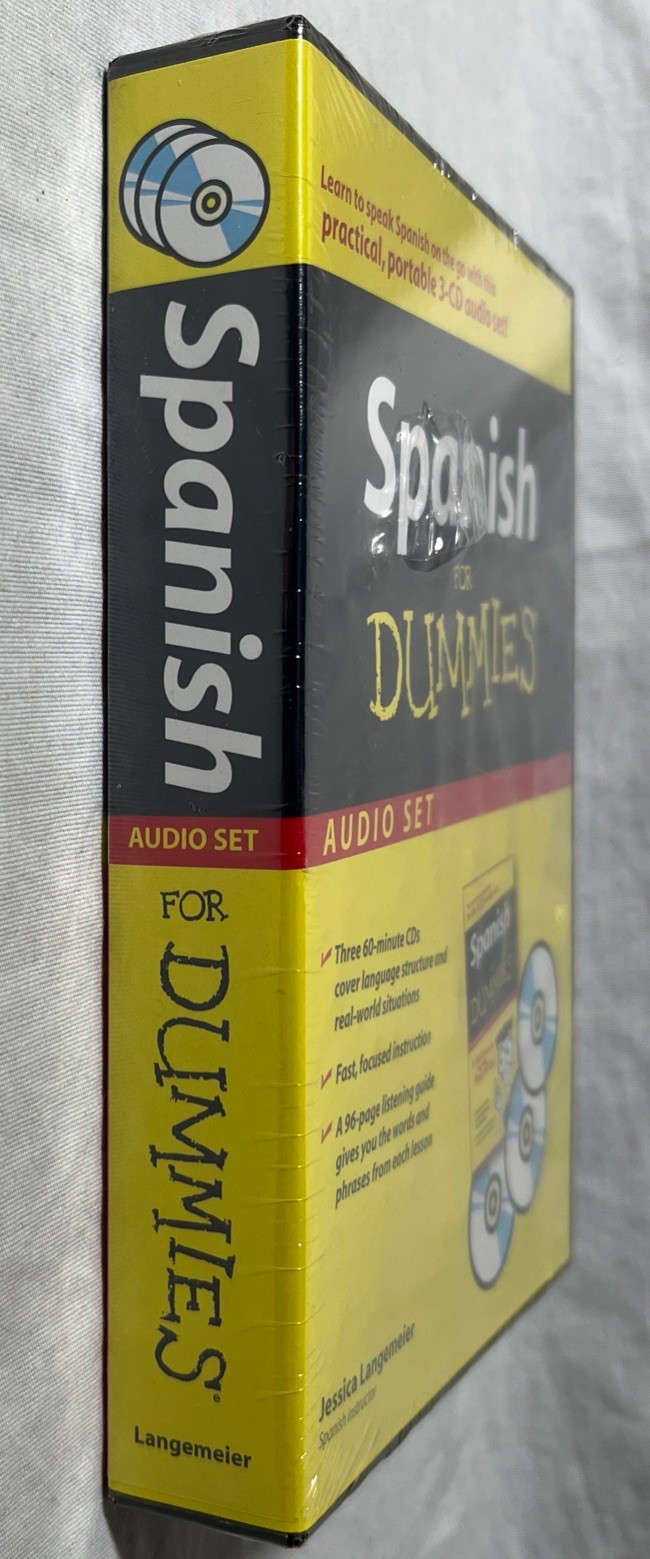 FACTORY SEALED Spanish For Dummies Audio Set Audio (3 CD) By Langemeier, Jessica