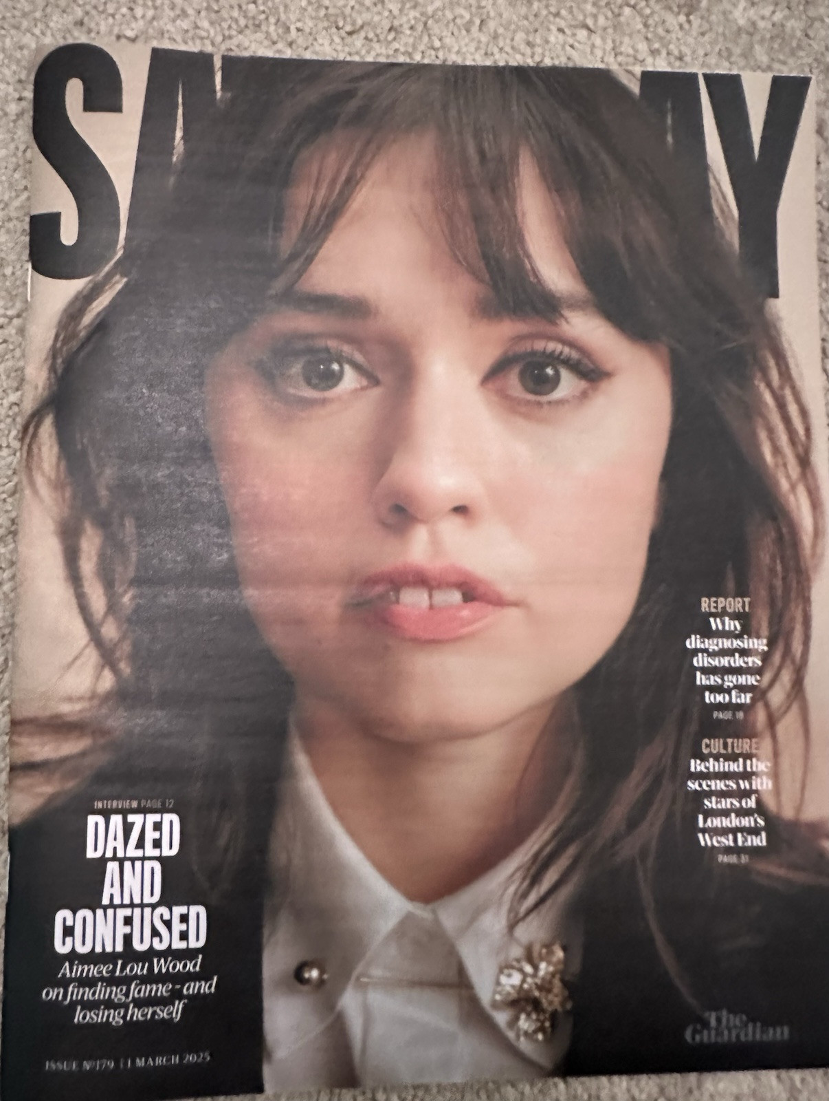 The Guardian Saturday Magazine 1st March 2025 1/3/25 Aimee Lou Wood
