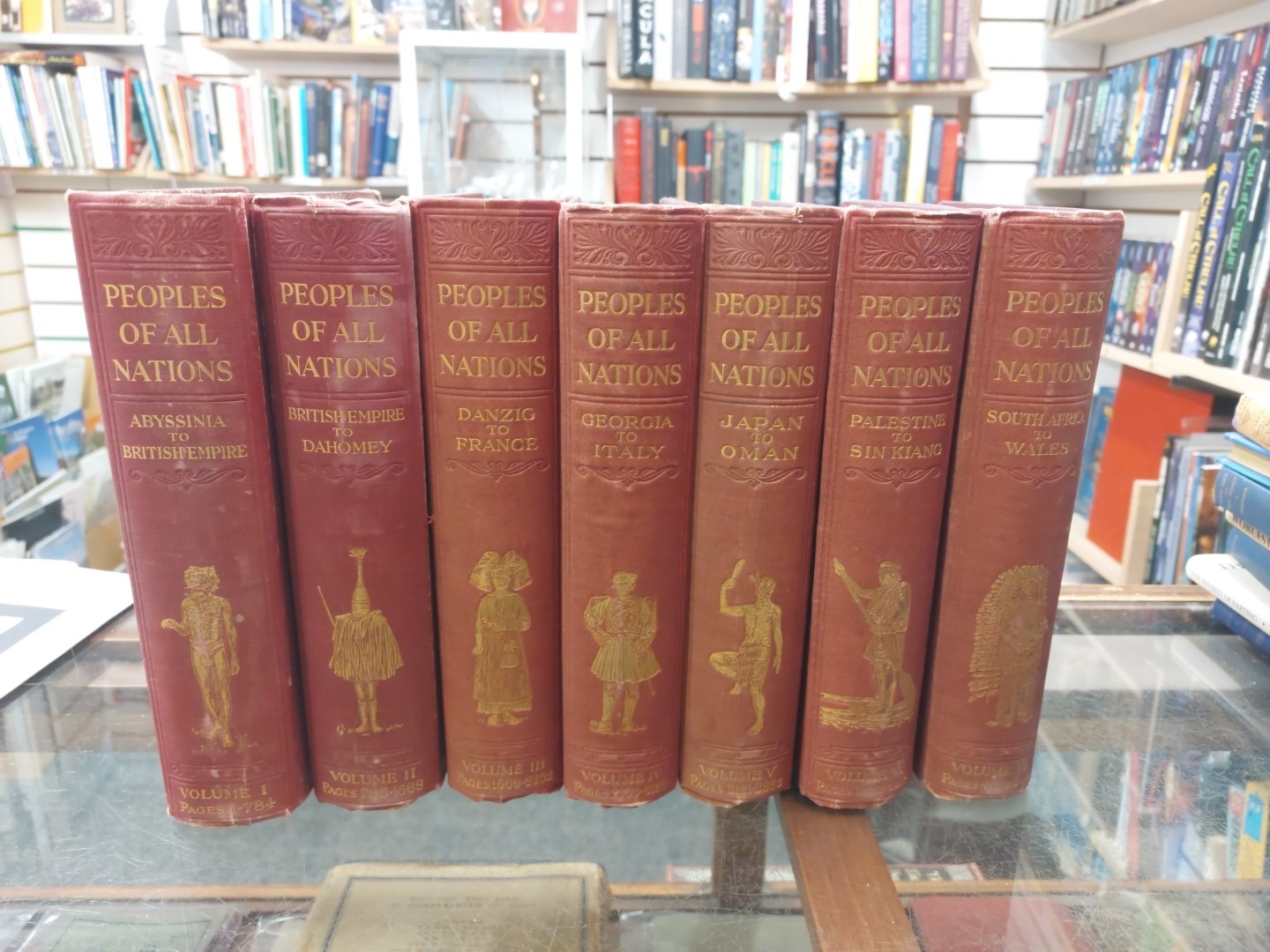 People Of All Nations 7 Volume Set 1922 Vintage Hardcover