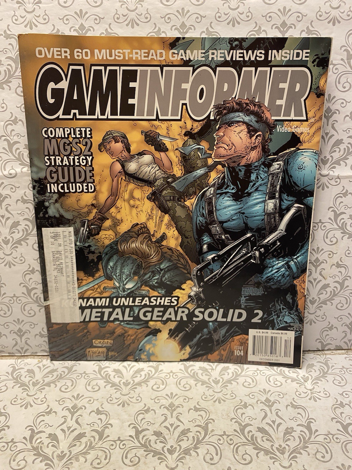 Issue 104 Game Informer Metal Gear Solid 2 RE Code Veronica Ad VERY RARE