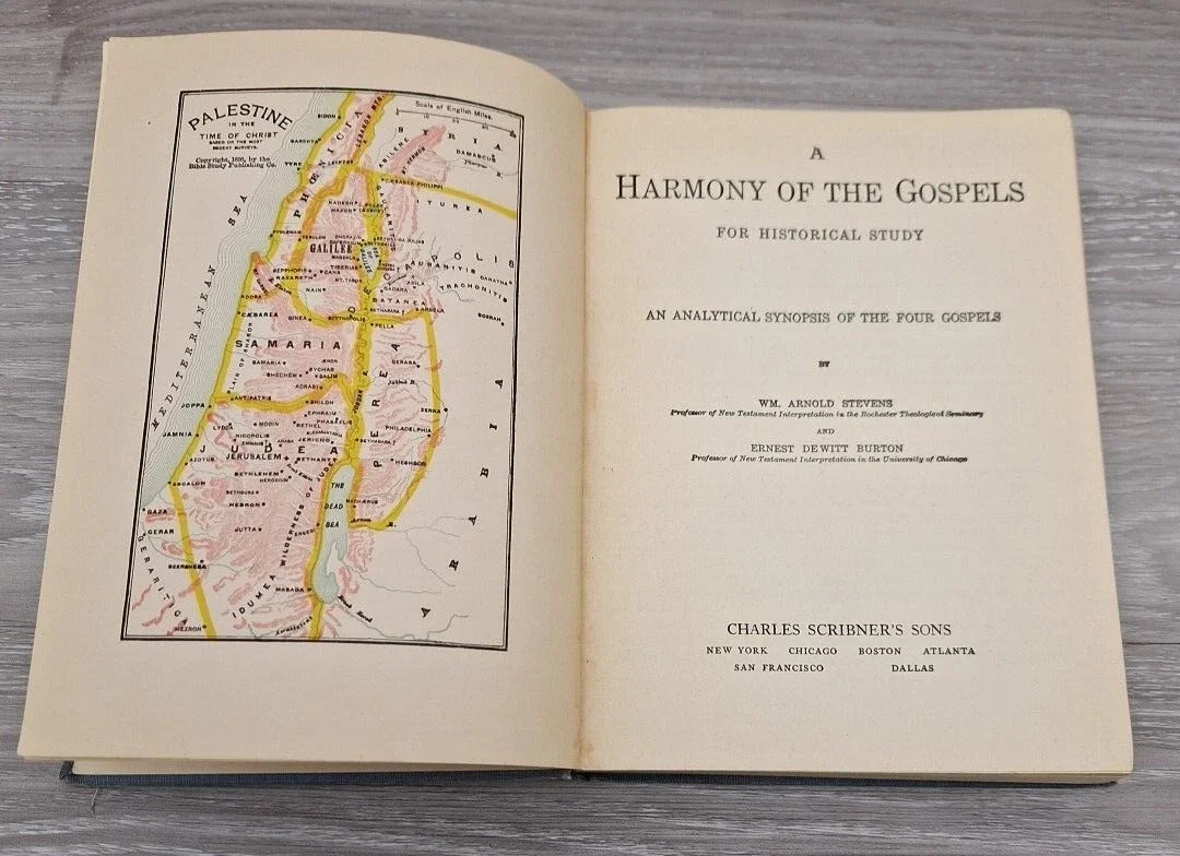 Harmony of Gospels Stevens Burton Historical Study Biblical Theology 1932