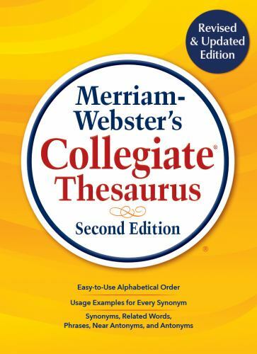 Merriam-Webster’s Collegiate Thesaurus, New 2019 Copyright – Hardcover – GOOD