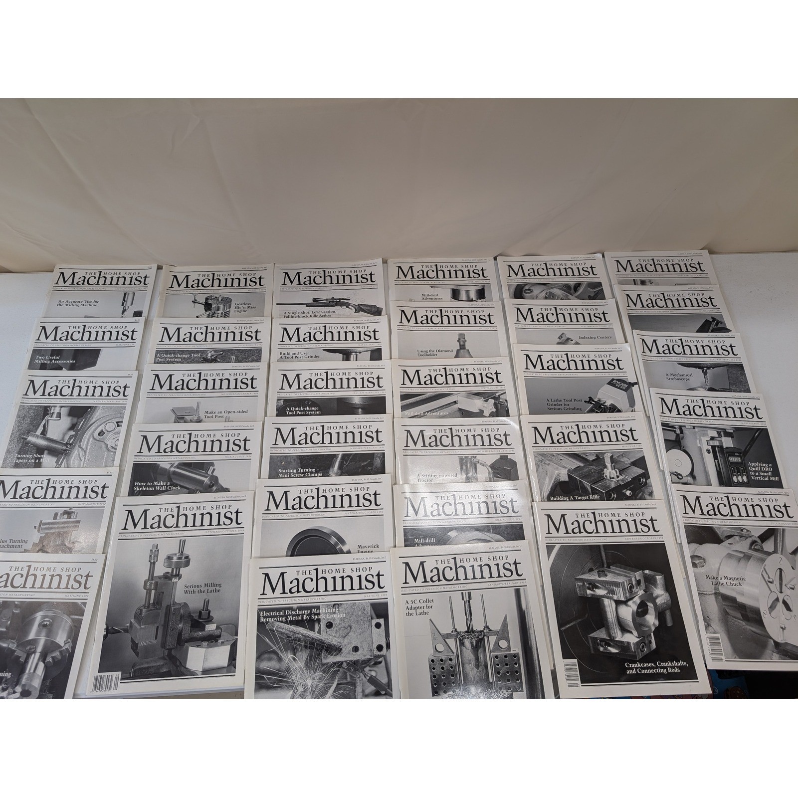 The Home Shop Machinist Magazine Lot of 32 (1991-2000, Assorted Issues) VG+