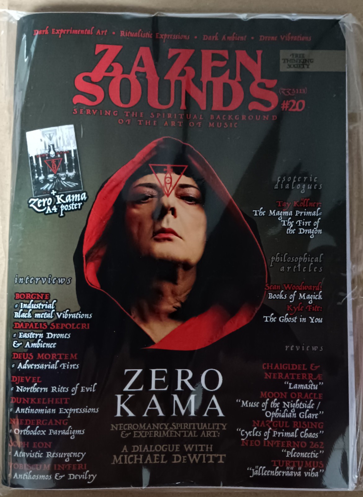 Zazen Sounds Magazine #20+Promo-CD (ft. Zero Kama, Djevel) *FREE SHIPPING*