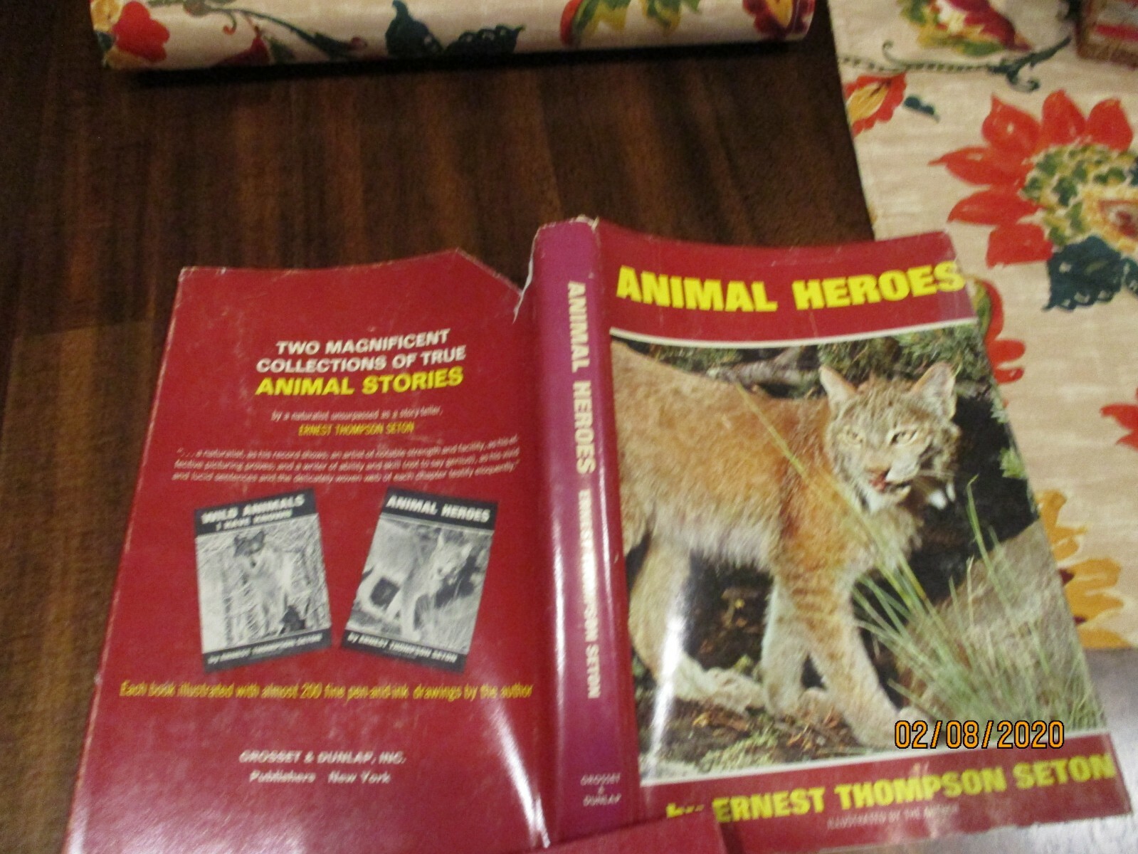hcdj 1966 ANIMAL HEROES Ernest Thompson Seton Very Good 216 pages