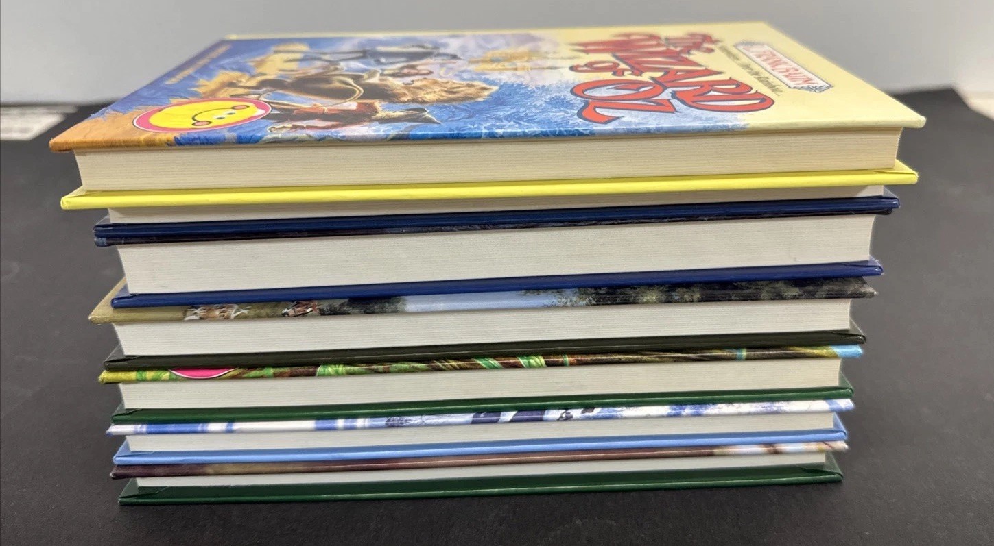 Lot 7 Abdo Illustrated Classics Hardcover Books Tom Sawyer Oz Wonderland Beauty