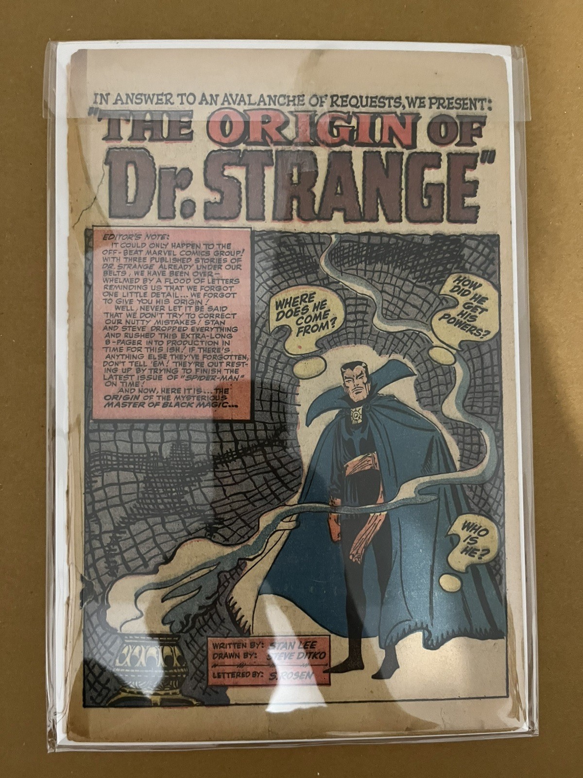 Strange Tales 110 and 115 Pages only – Marvel 1963, Origin and 1st Dr Strange