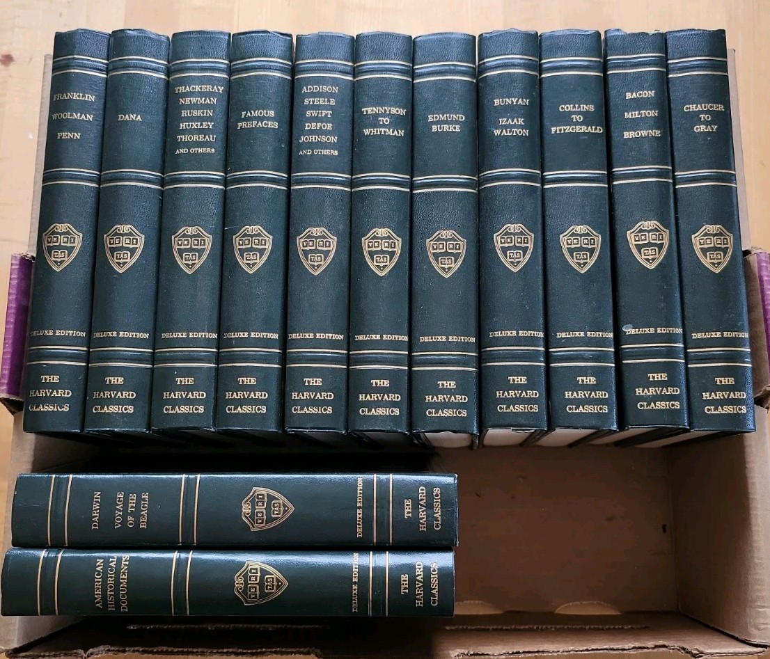 13 Volumes The Harvard Classics Deluxe Registered Edition Set 1968 Green Vintage