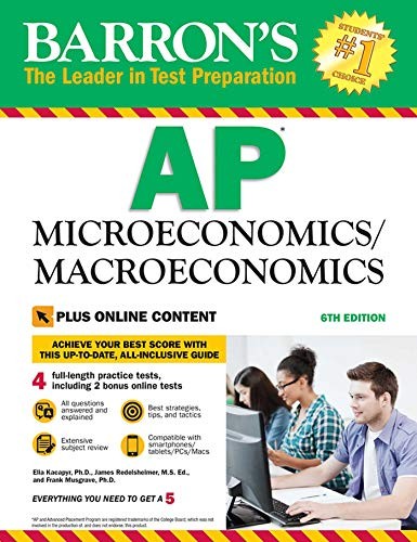 Barron’s AP Microeconomics/Macroeconomics, 6th Edition: with Bonus – VERY GOOD