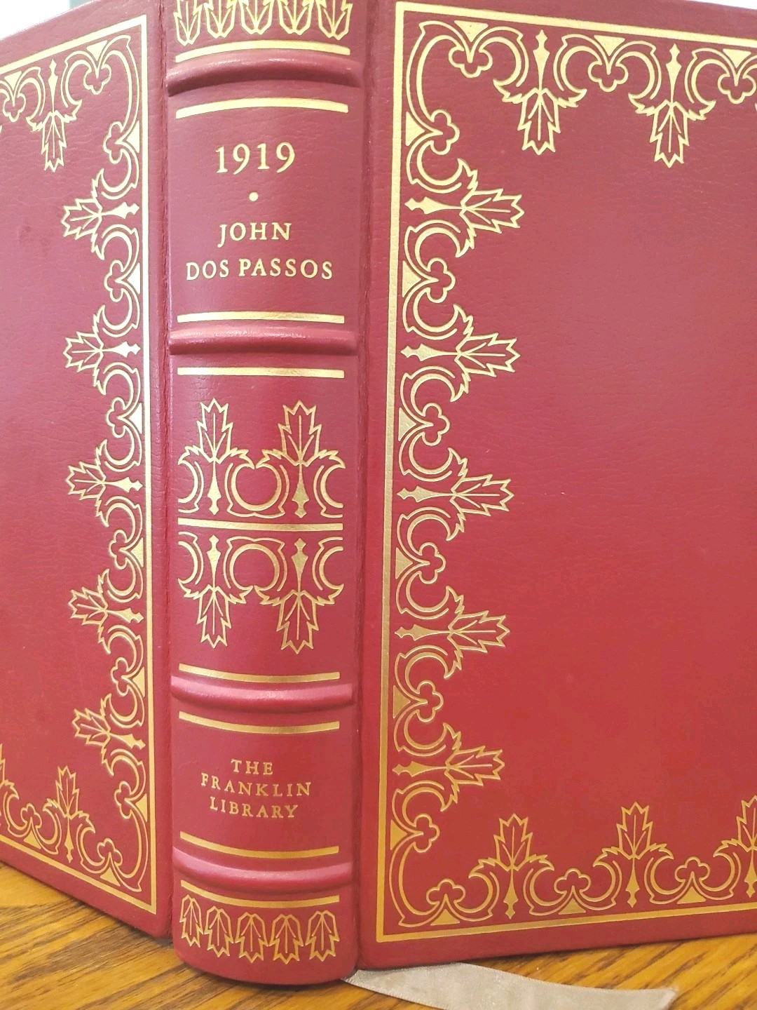 FRANKLIN LIBRARY: JOHN DOS PASSOS: 1919: USA TRILOGY Limited Edition Leather Red