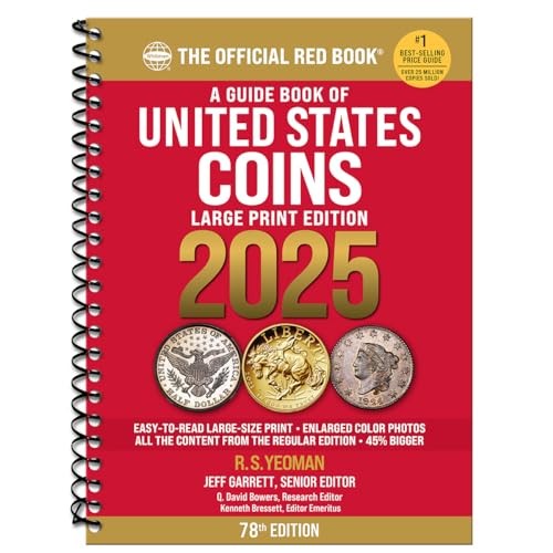 A Guide Book of United States Coins 2025 “Redbook” Large Print Garrett, Jeff…