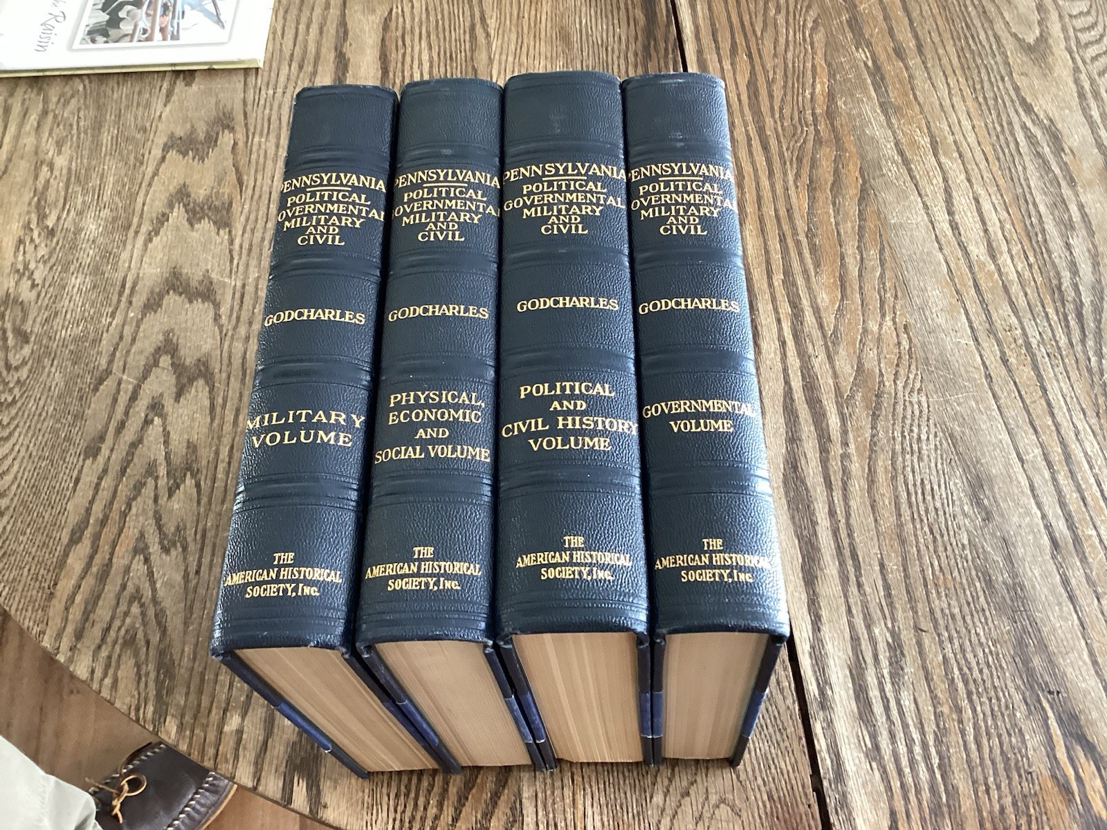 1933 Four Volume Pennsylvania Illustrated History Godcharles Military Civil Fine