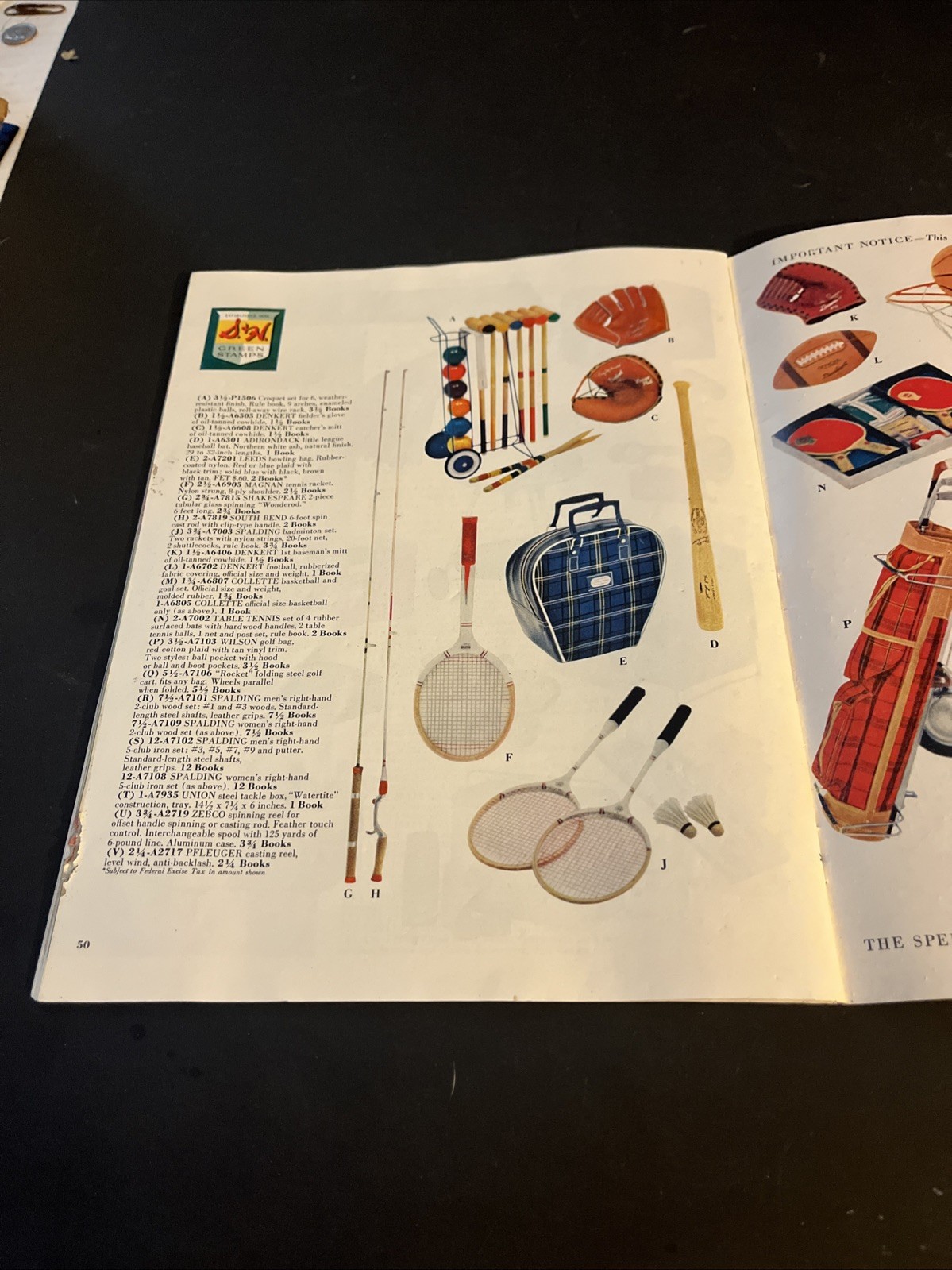 1958 S&H Green Stamps Book Vintage Catalog Book MCM Mid Century 51 Pages