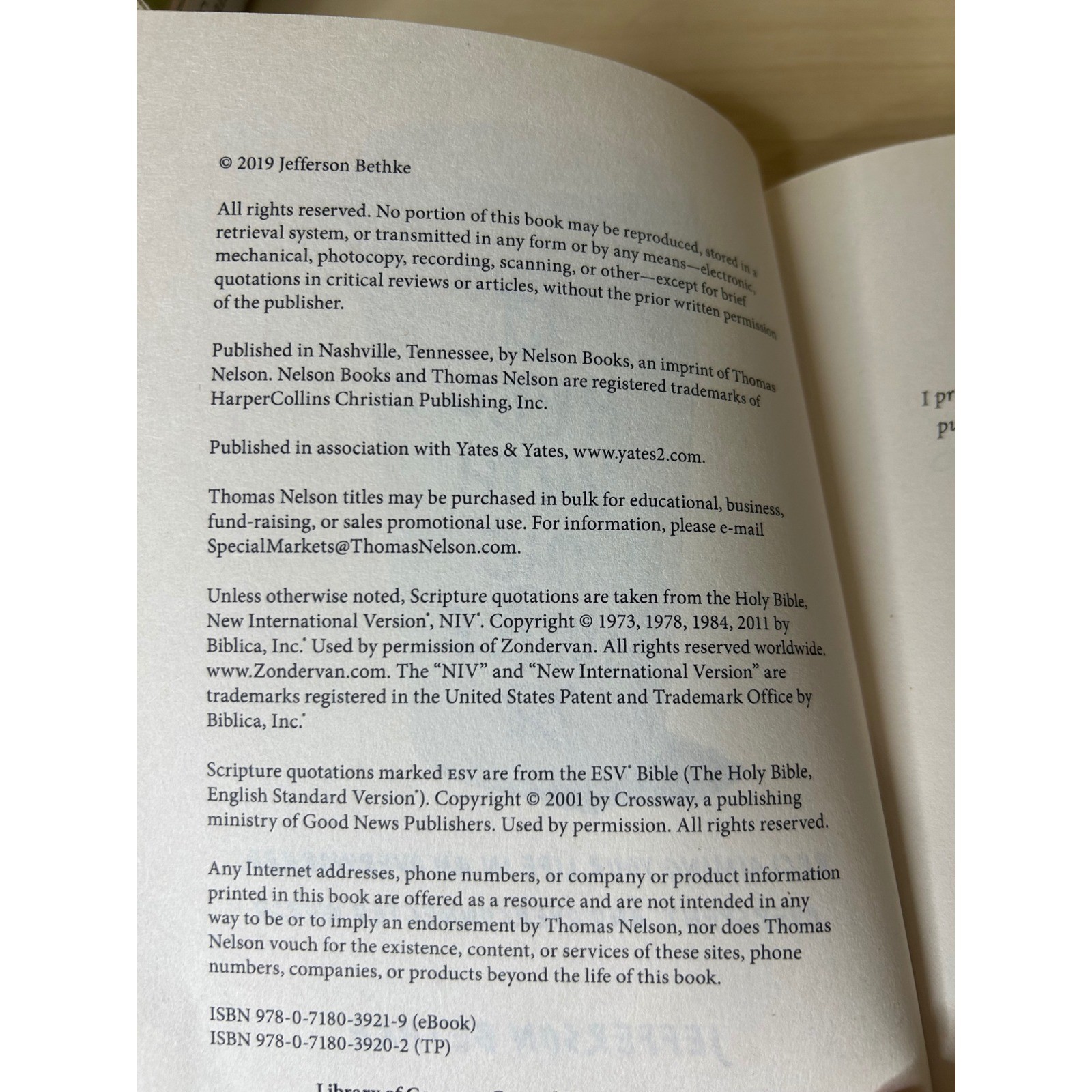 To Hell with the Hustle Jefferson Bethke Paperback 2019 Christian Spirituality