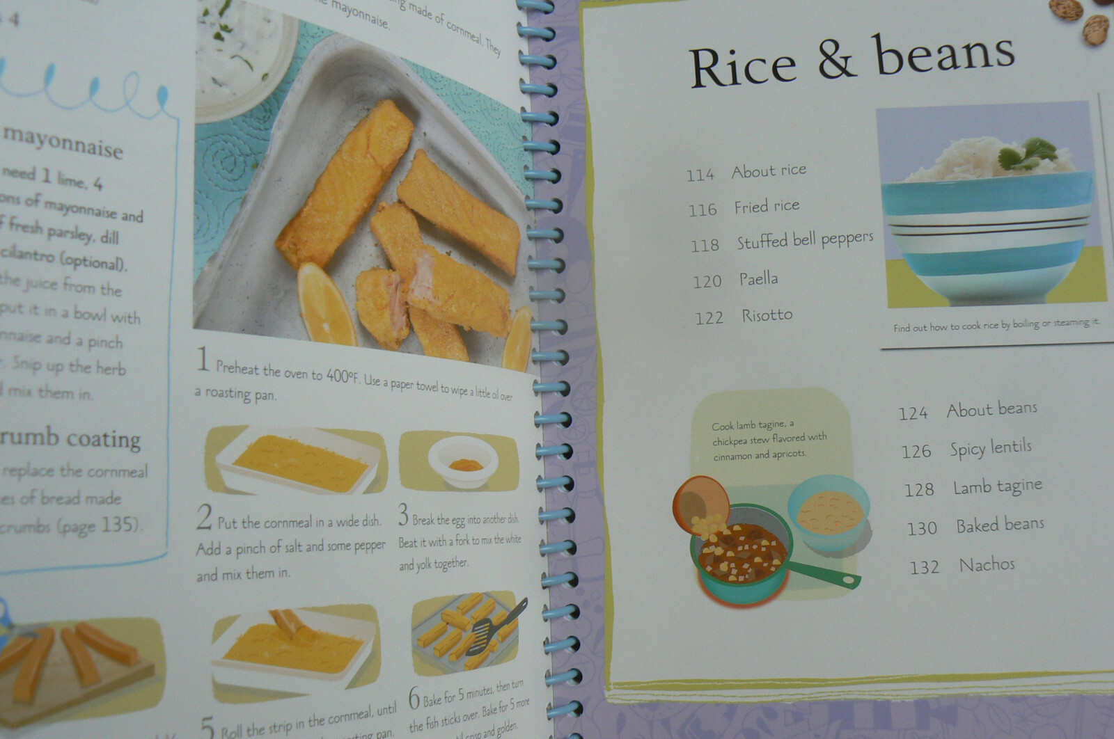 Usborne START TO COOK, spiral-hardcover, NEW Abigail Wheatley 190-pages EDC