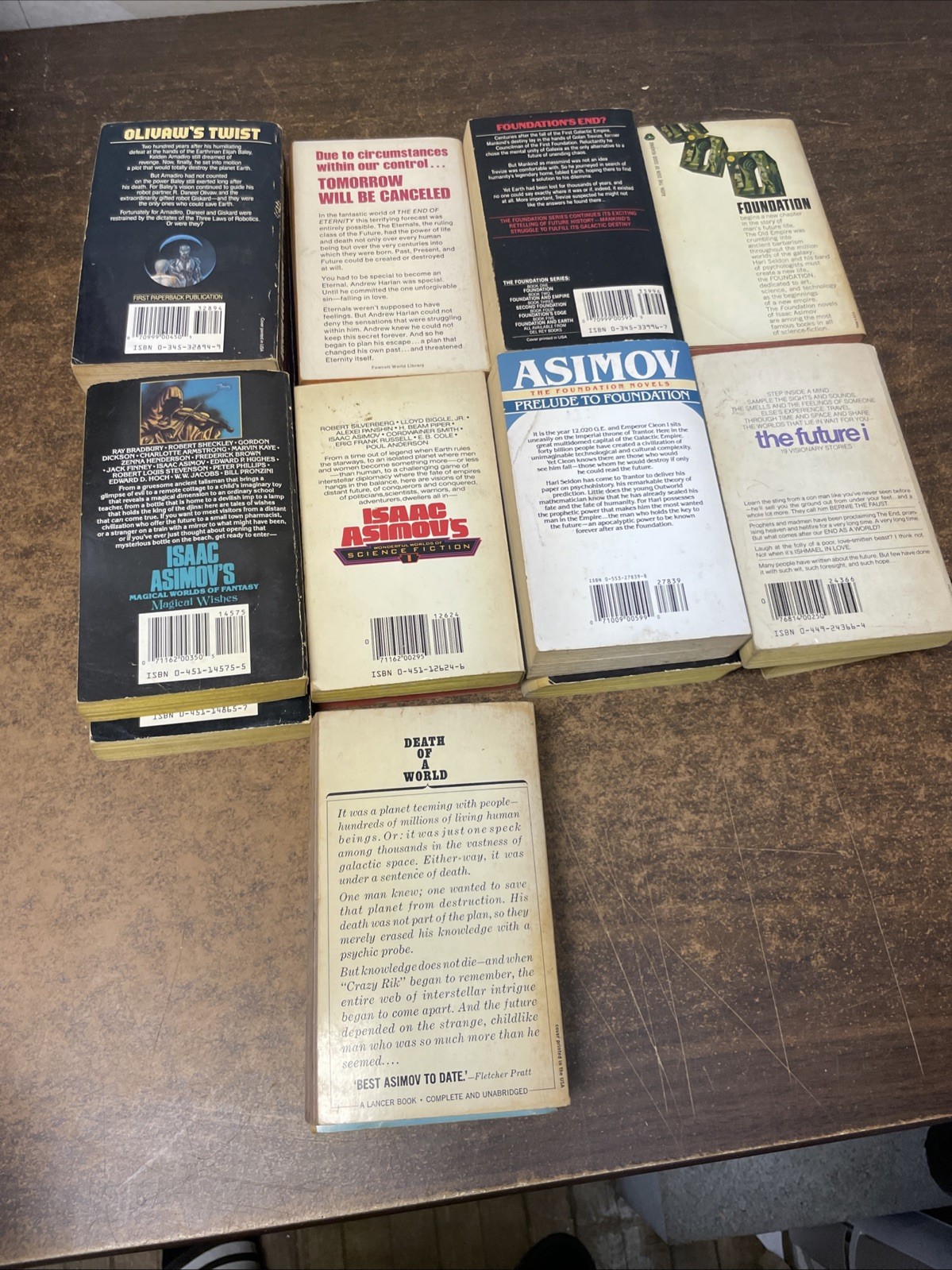 ISAAC ASIMOV Science Fiction Collection 28 PB HC Foundation Robots Empire Lot