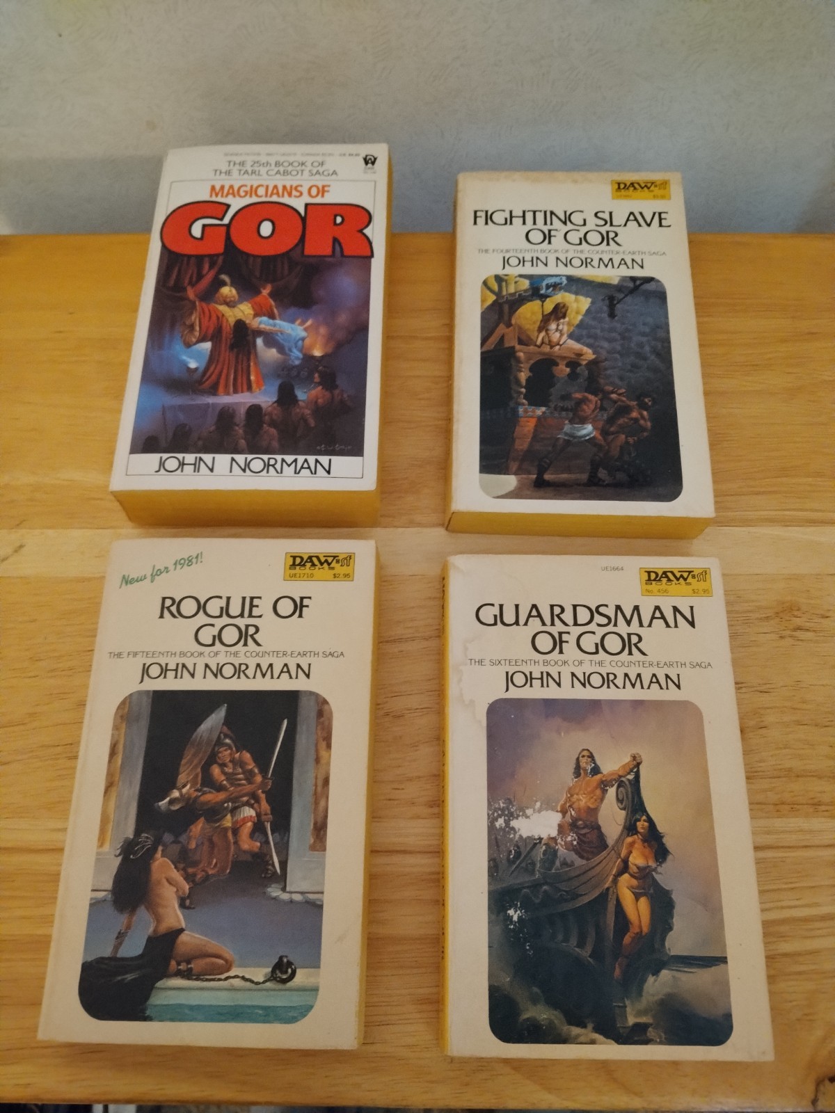 Vintage Lot Of 12 John Norman GOR Series Daw Books Sci-Fi Fantasy 1974-1988