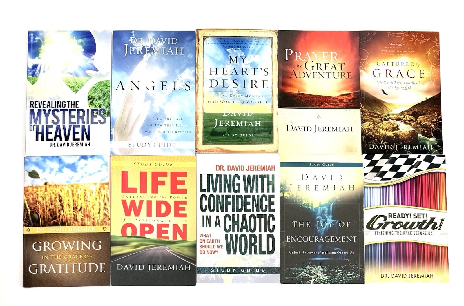 Lot of 10 – Dr. David Jeremiah Christian Bible Study Guide Books -Turning Point
