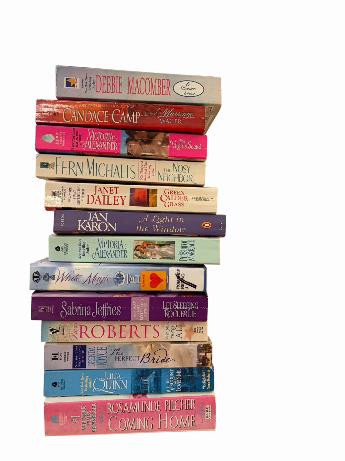 Lot of 165 Contemporary Historical ROMANCE Paperbacks Popular Author RANDOM MIX