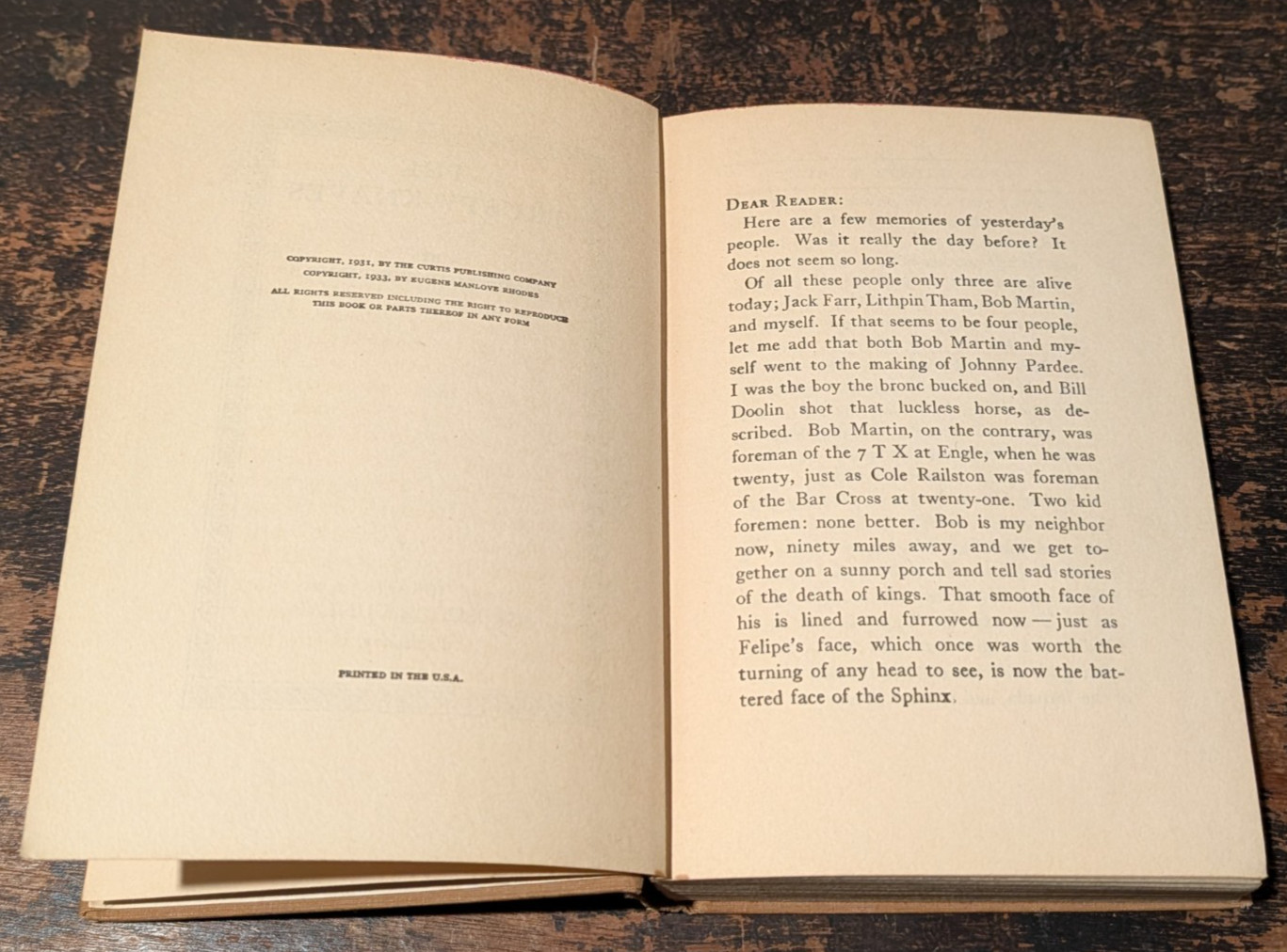 The Trusty Knaves by Eugene Rhodes-1933-NY: Grosset & Dunlap-Western-238 pages