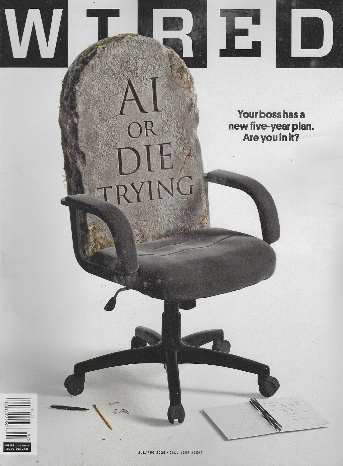 WIRED Magazine July / August 2026: AI or die trying