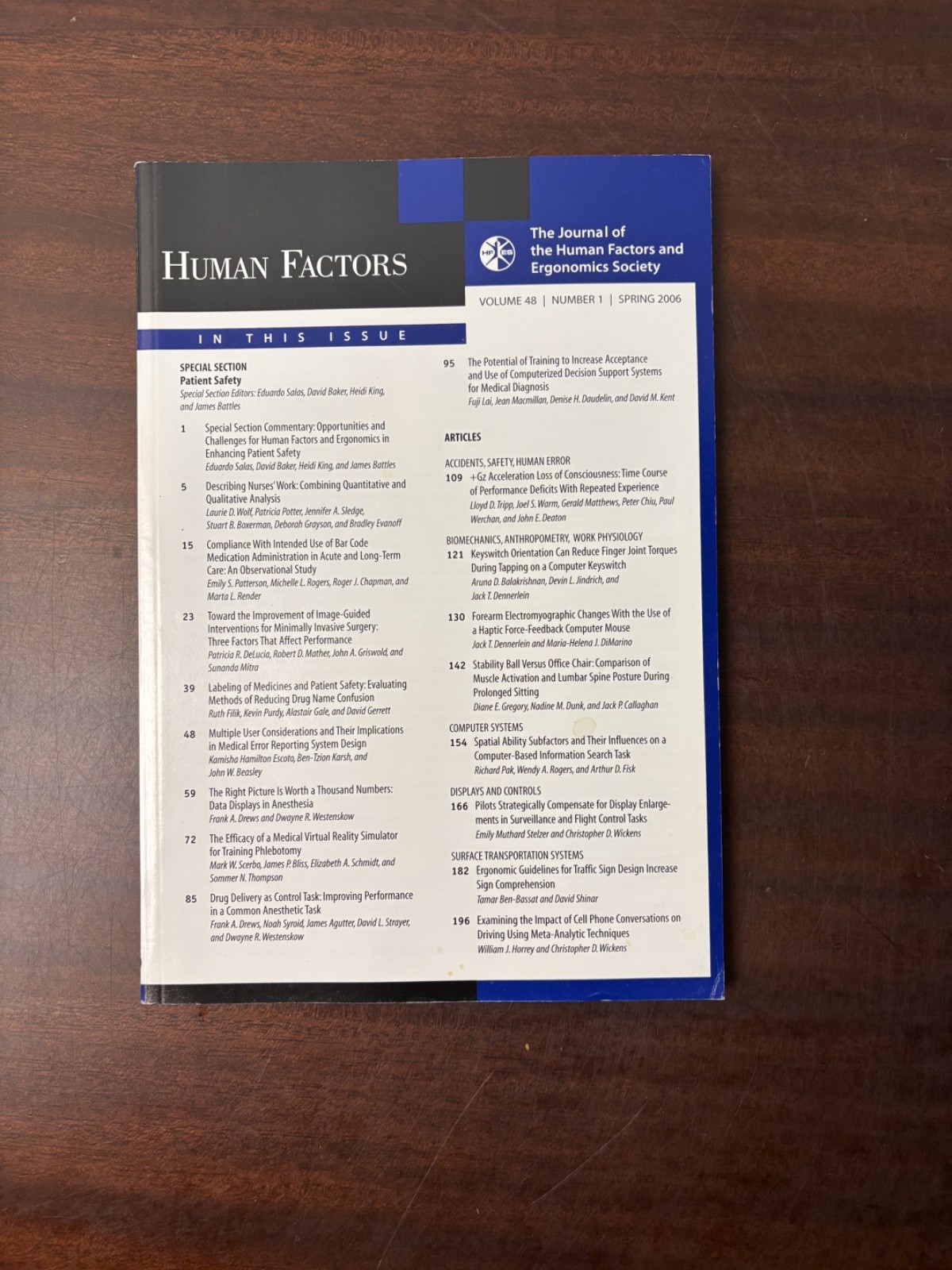 Human Factors V48 N1