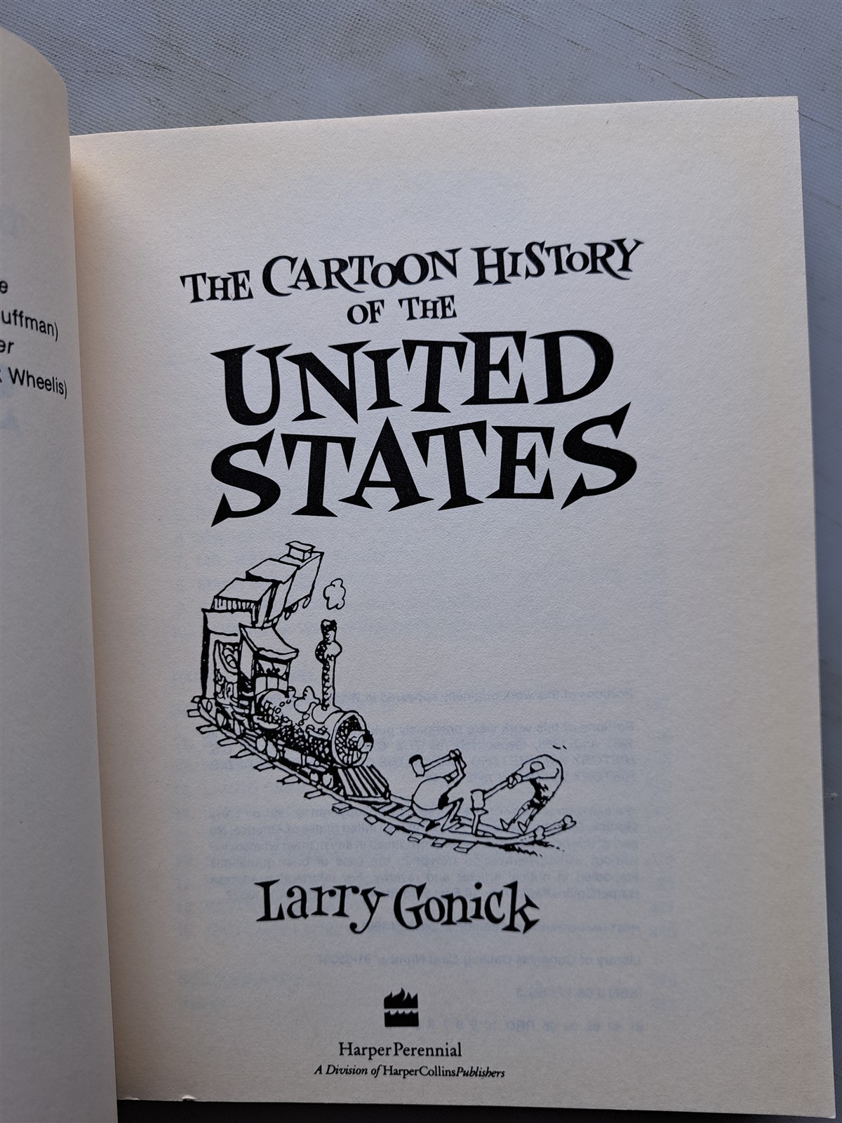 The Cartoon History of the United States by Larry Gonick 1991 PB