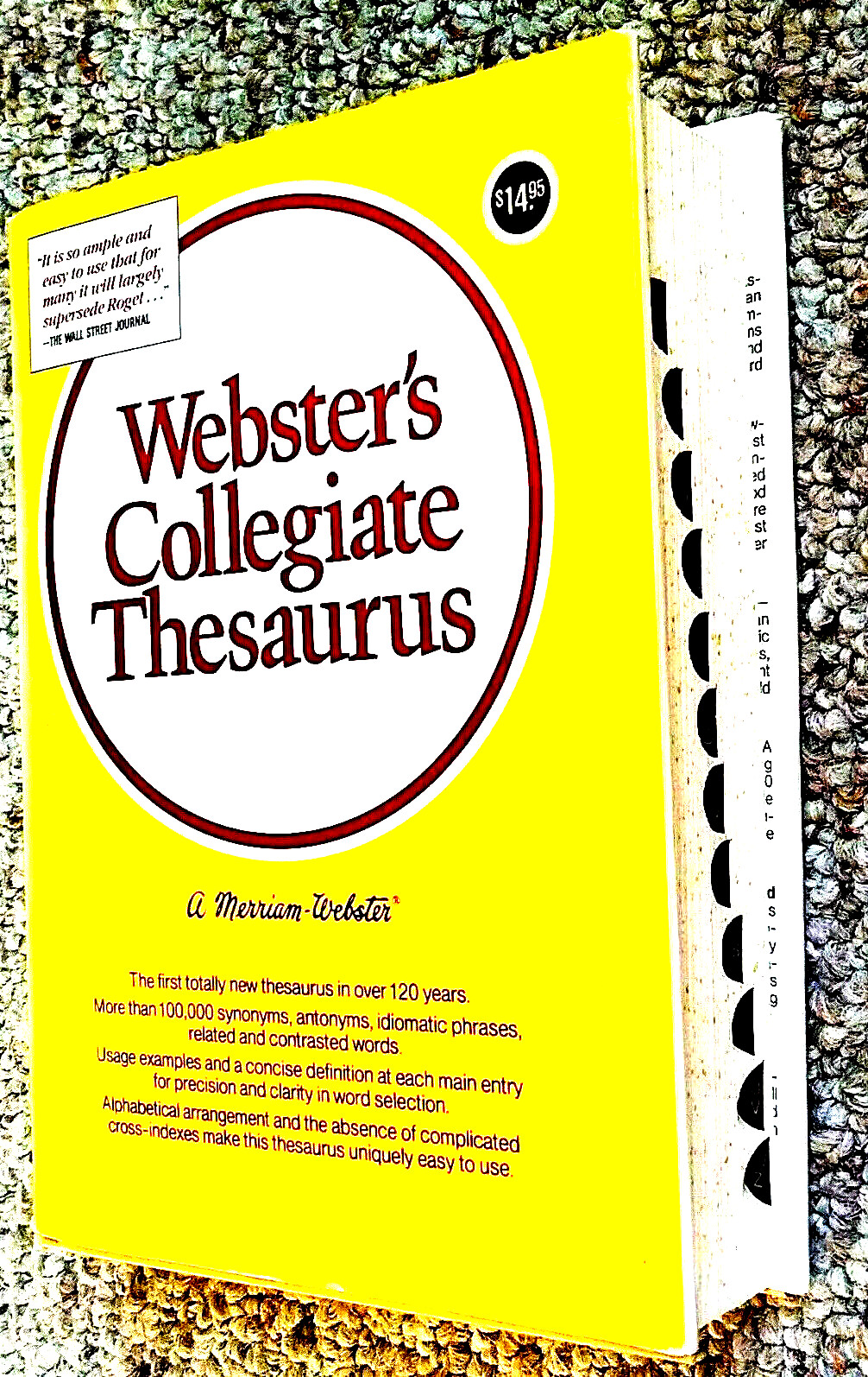 Webster’s Collegiate Thesaurus Hardcover Reference Dictionary Book