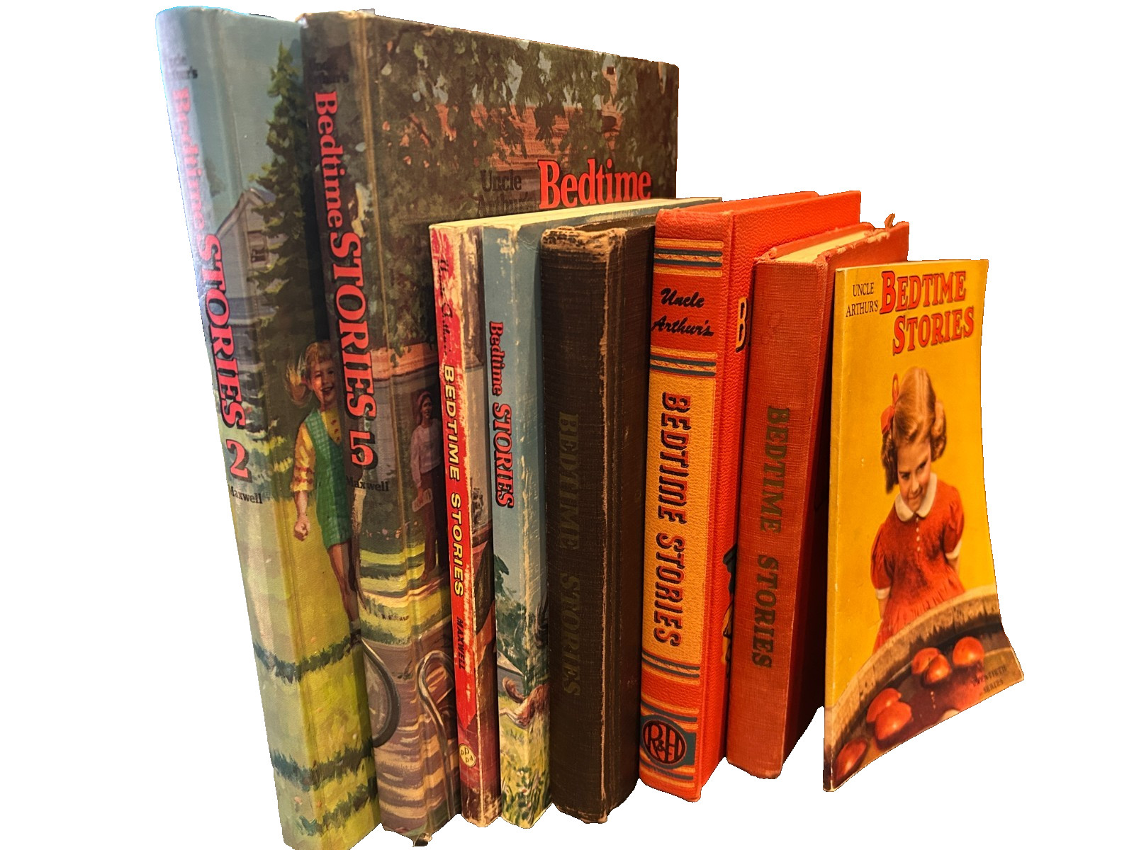 8 Uncle Arthur’s BEDTIME STORIES / Arthur Maxwell /mixed lot /Hard & Soft Covers