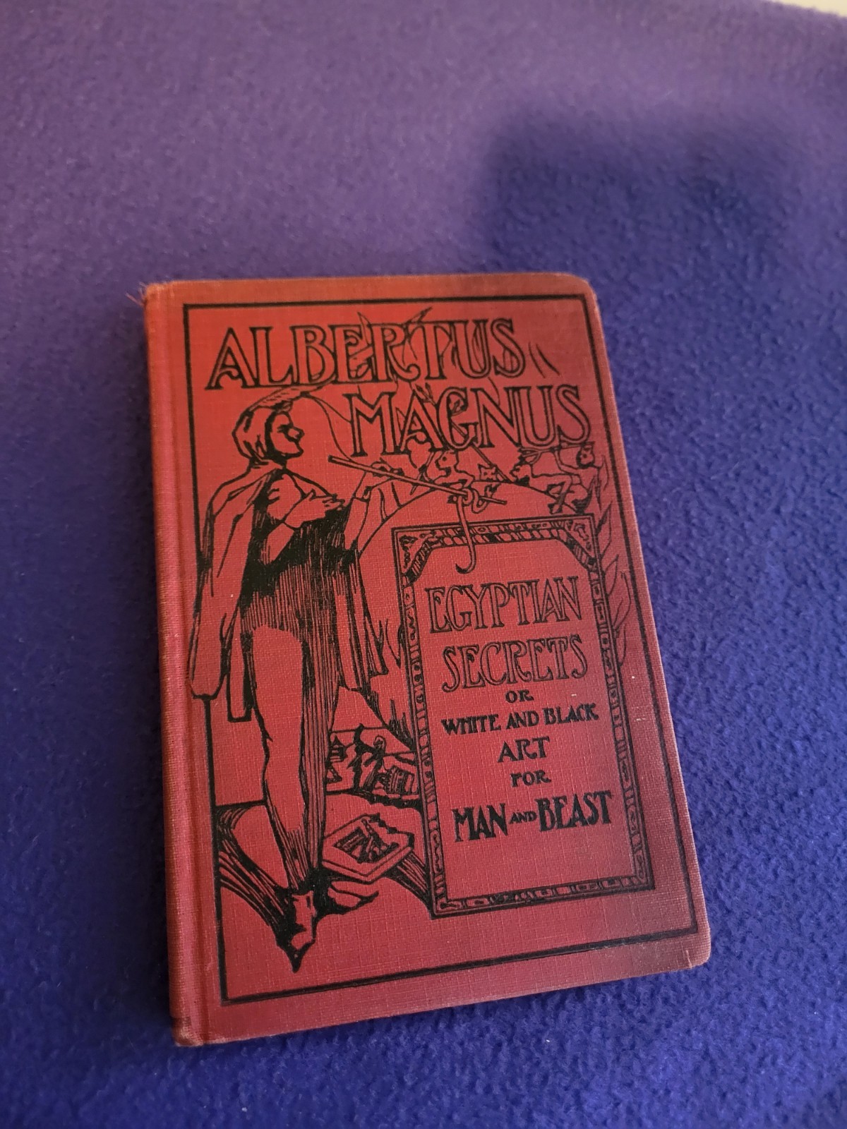ALBERTUS MAGNUS EGYPTIAN SECRETS WHITE BLACK ART L. W. DELAURENCE HARDCOVER 1910