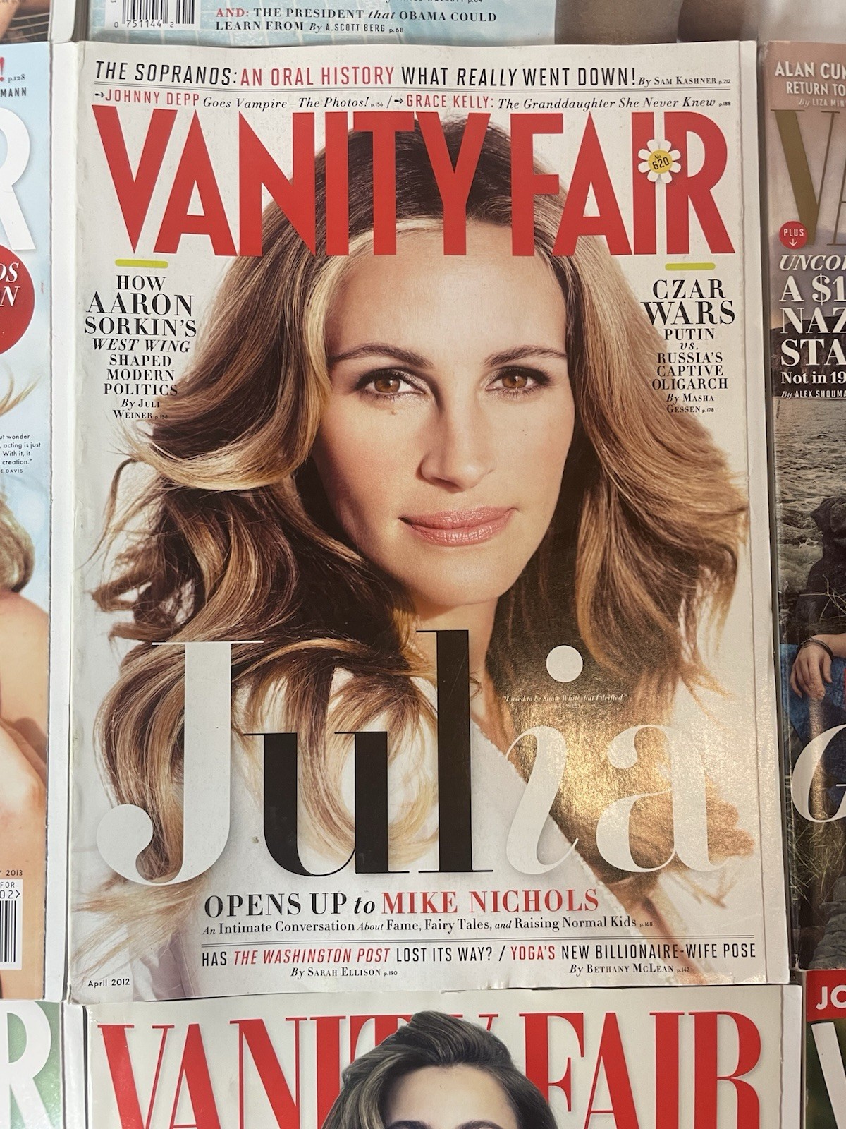 Vanity Fair Magazine Lot 10 Issues Taylor Swift Julia Roberts Brad Pitt