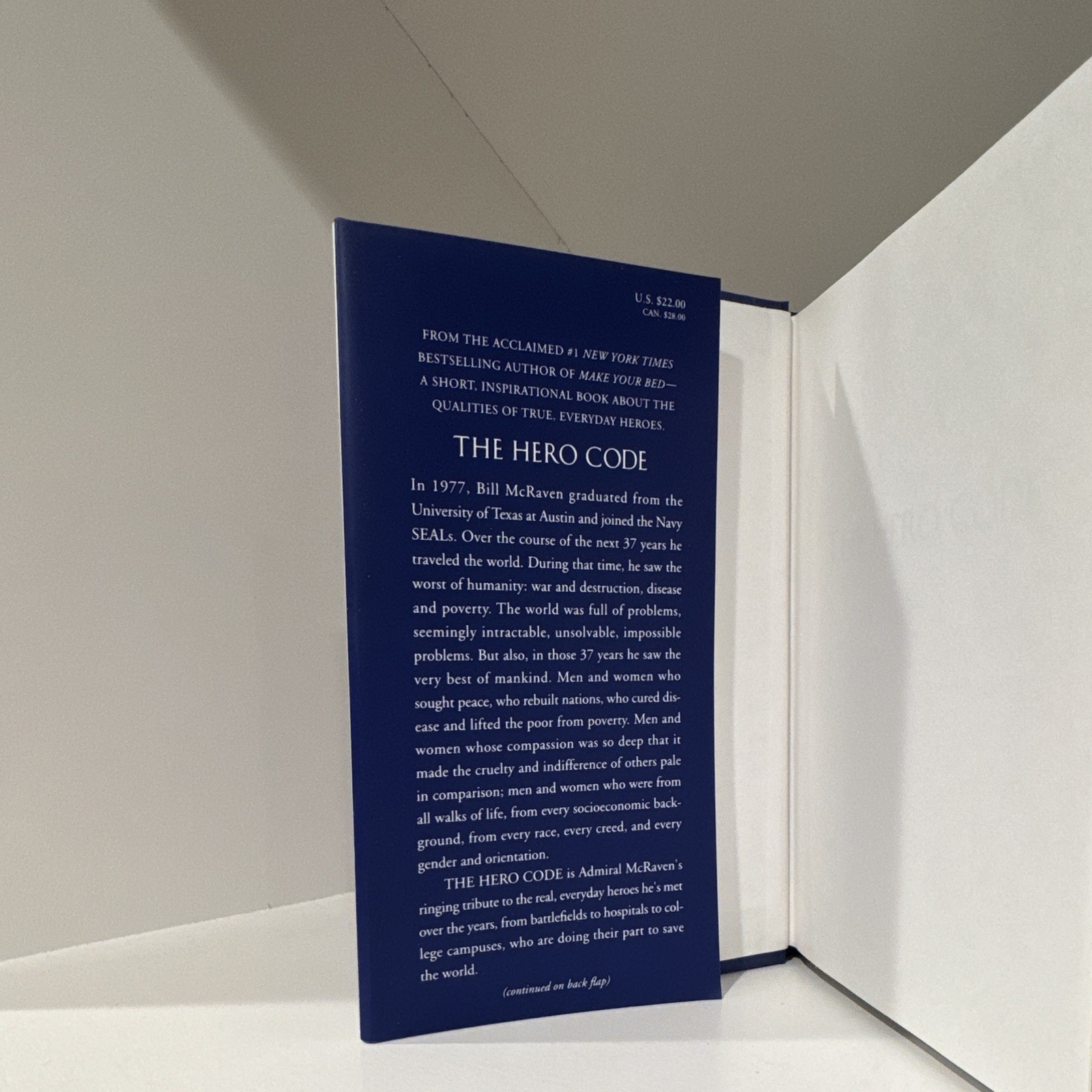 William H. McRaven – The Hero Code (2021, Hardcover, 1st Ed, Dust Jacket)