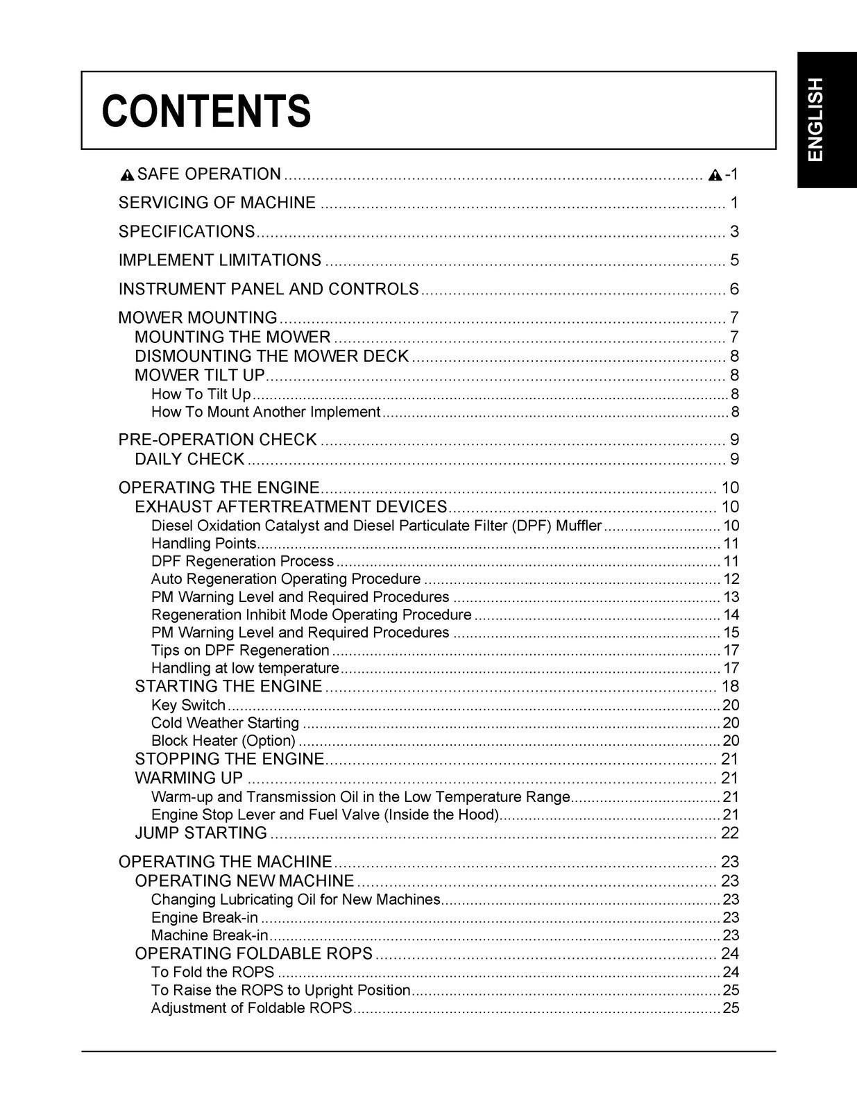 KUBOTA F2690E F2690 F3990 Mower Operators Manual – SPIRAL BOUND, TOUGH COVERING