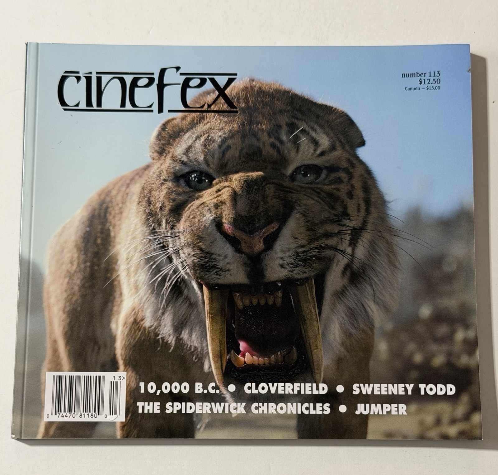 CINEFEX # 113 – Cloverleaf, 10,000 BC, Sweeney Todd, Spiderwick Chronicles SFX