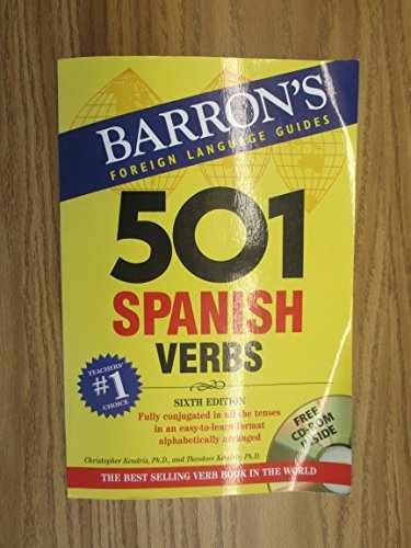 Barron’s 501 Spanish – Paperback, by Christopher Kendris; Theodore – Acceptable