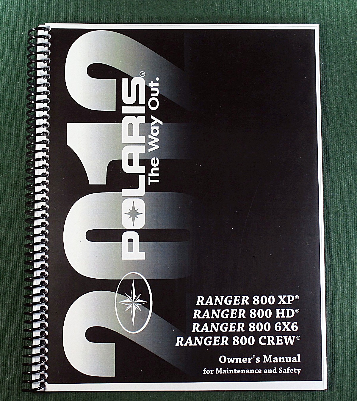 2012 Polaris Ranger 800 Crew Owner’s Manual: 103 Pages & Protective Covers!