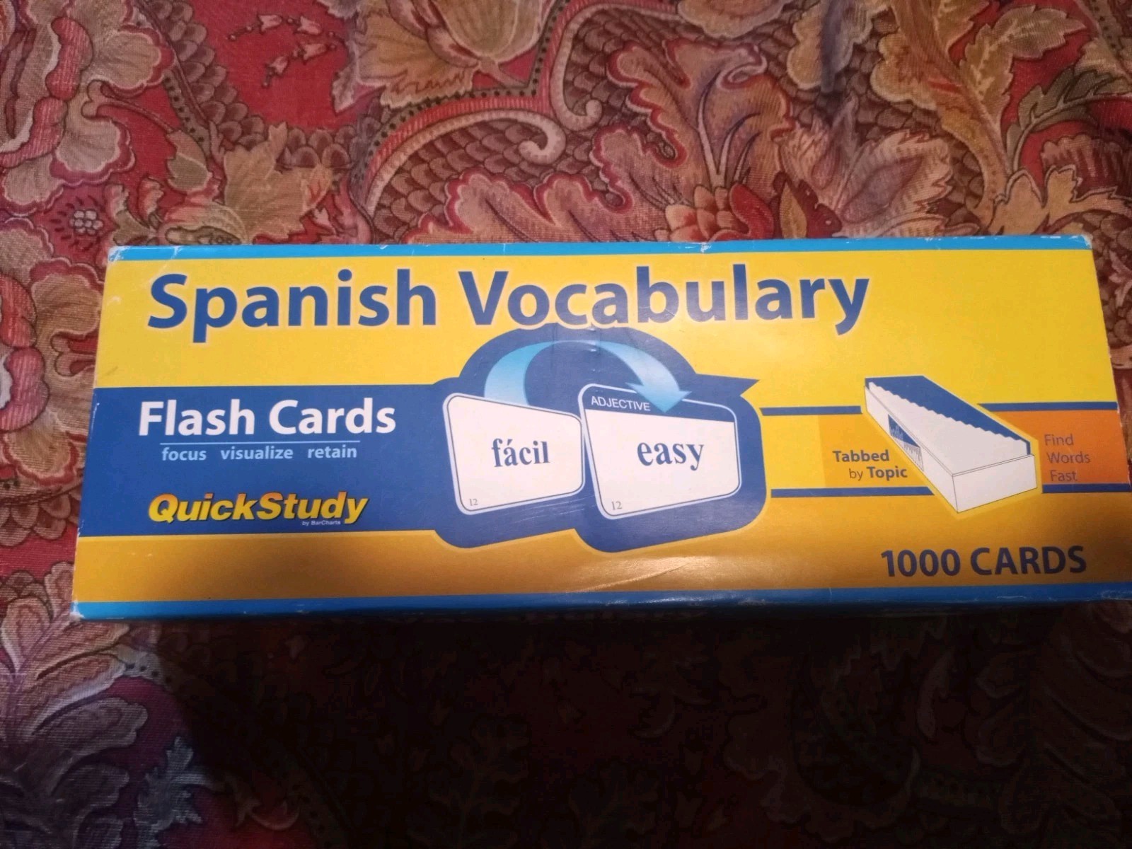 Spanish Vocabulary Flash Cards (Quick Study), Arnet, Liliane