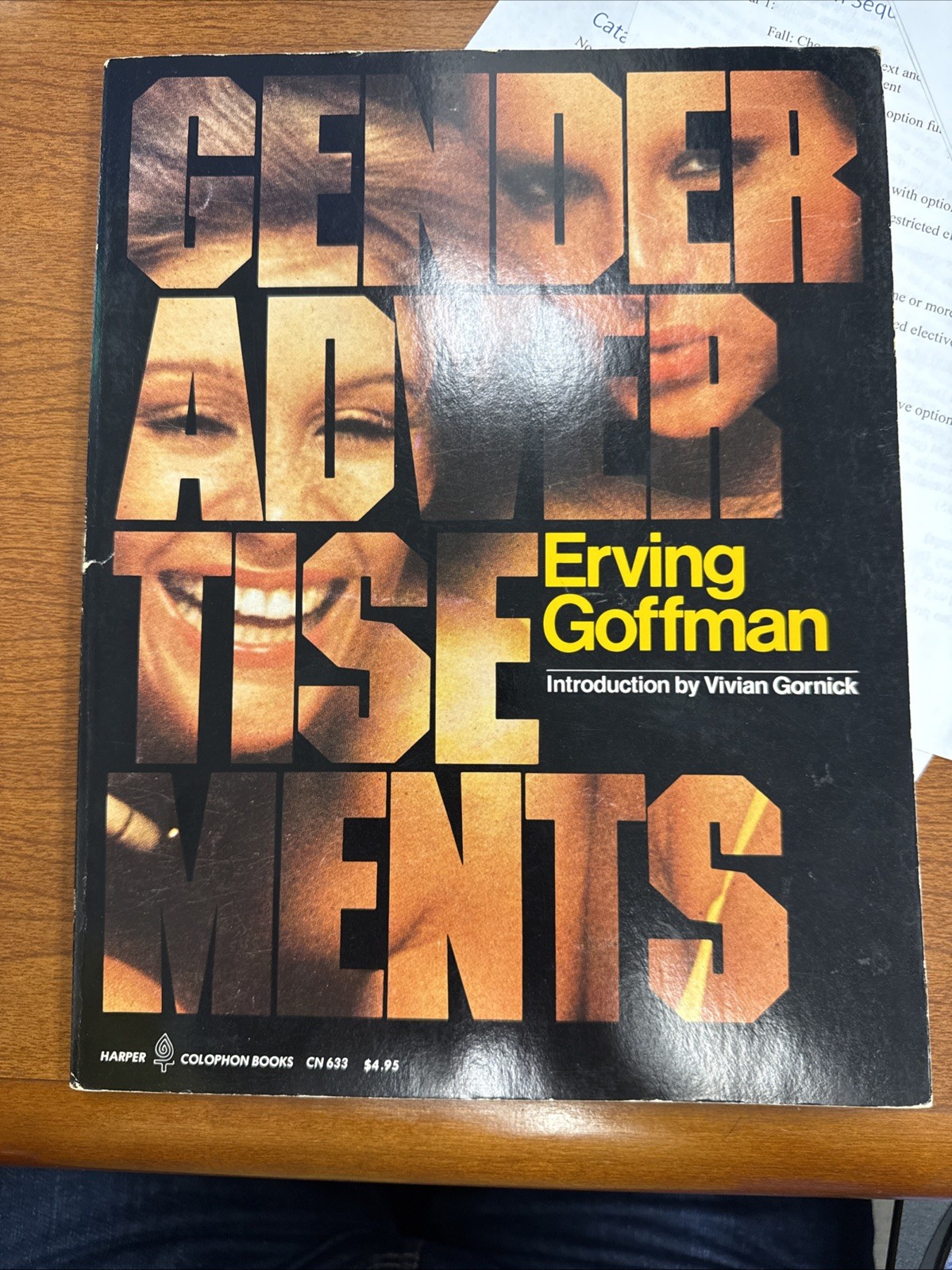 Gender Advertisements by Erving Goffman (1979, Trade Paperback)