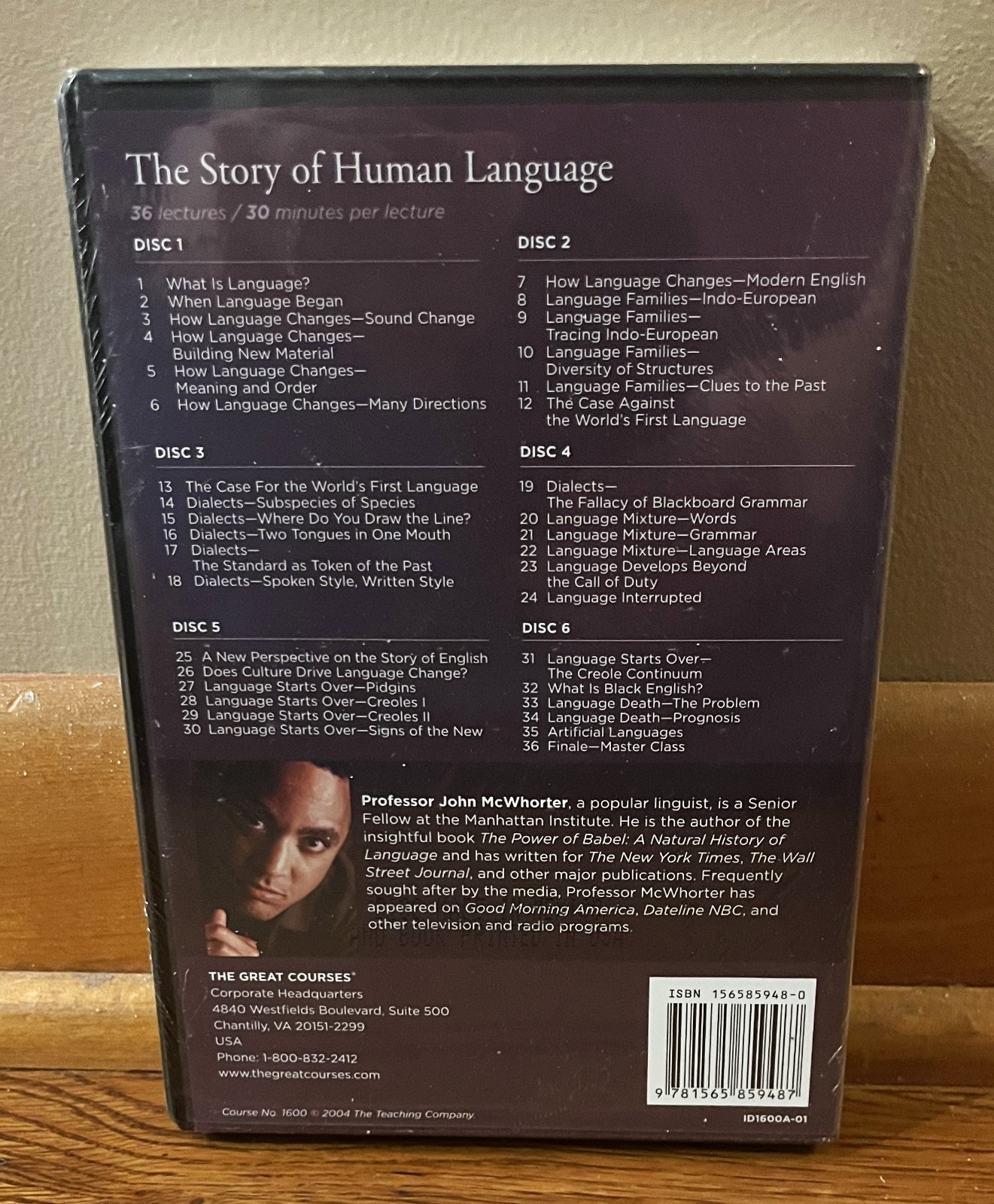 THE STORY OF HUMAN LANGUAGE-McWhorter-Great Courses 6 DVD-Book-BRAND NEW, SEALED