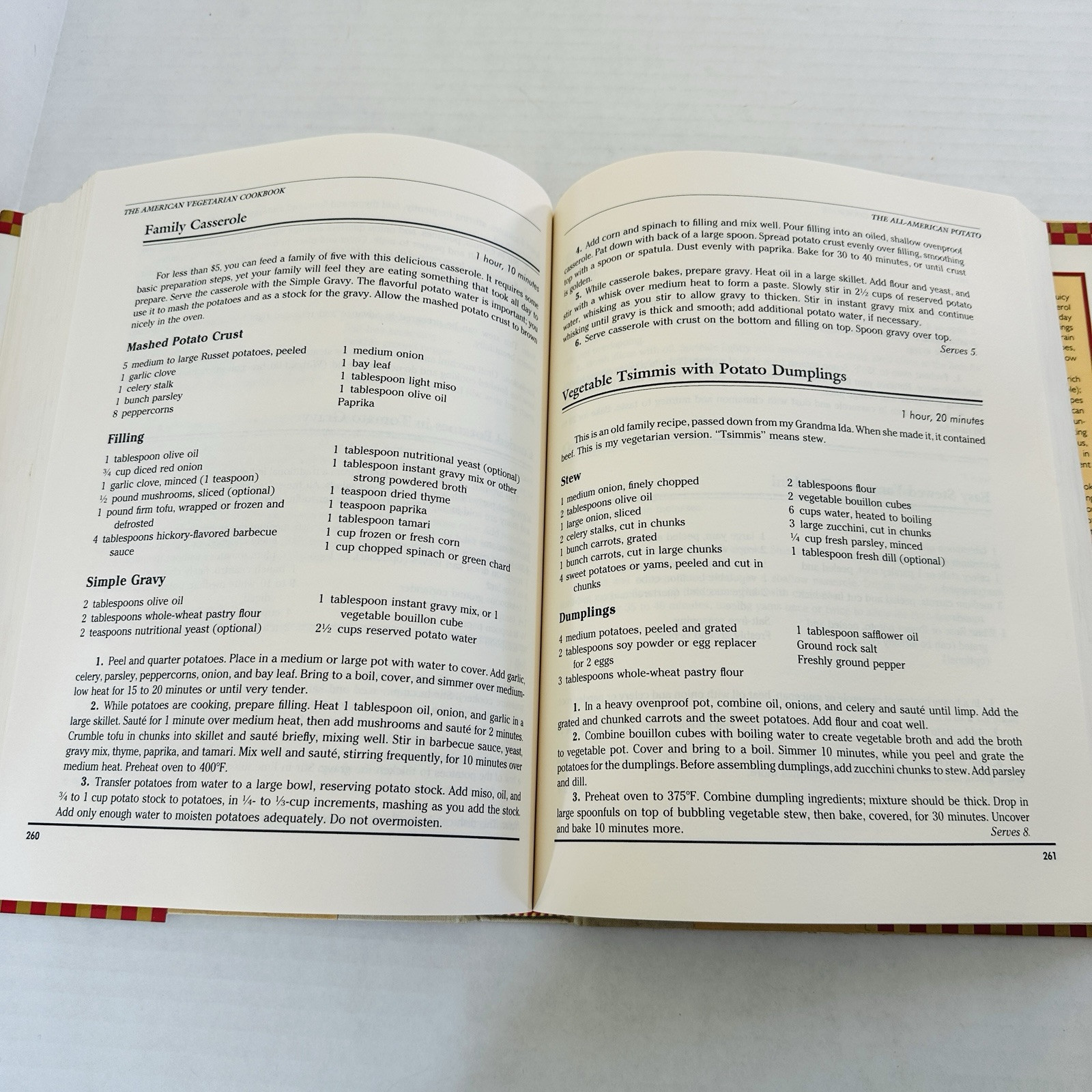 1990 American Vegetarian Cookbook Fit For Life Marilyn Diamond 422 pgs Hardcover